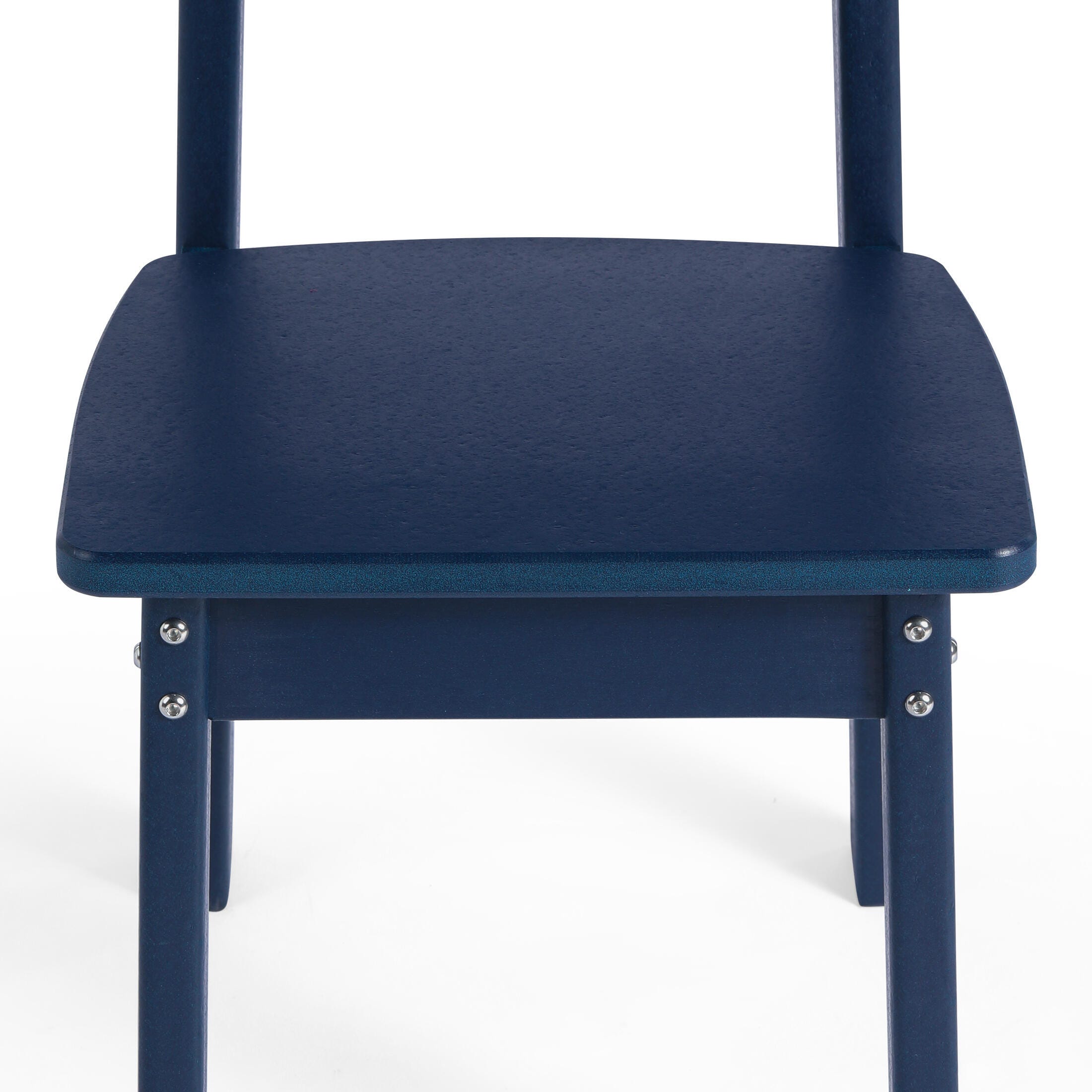 Westin Furniture Modern Mini Outdoor Dining Chair (Set of 2), Navy Blue, large