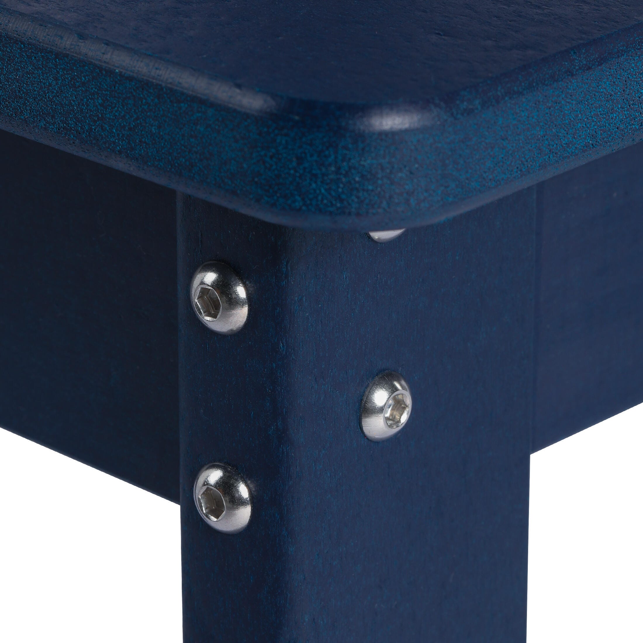 Westin Furniture Modern Mini Outdoor Dining Chair (Set of 2), Navy Blue, large