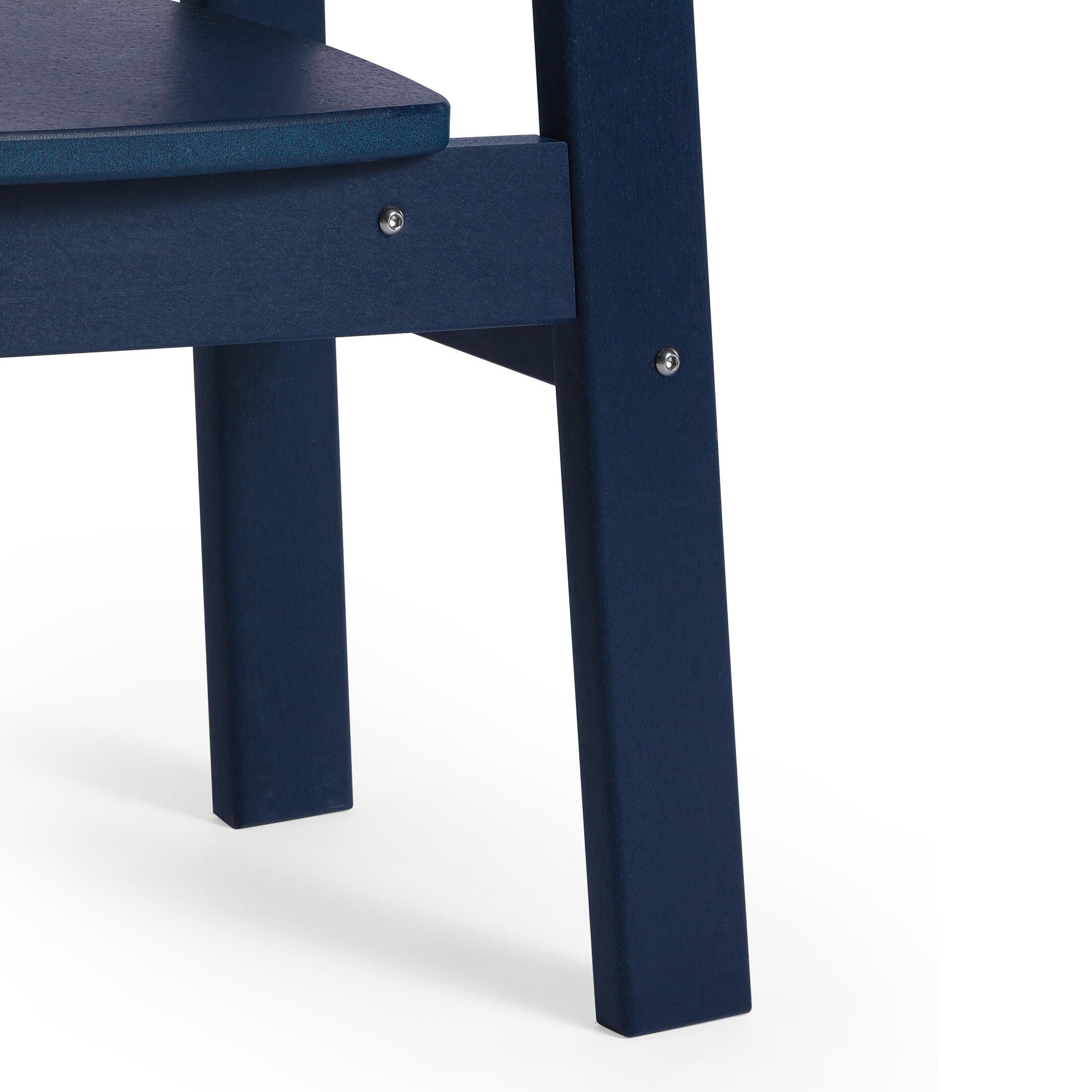 Westin Furniture Modern Mini Outdoor Dining Chair (Set of 2), Navy Blue, large
