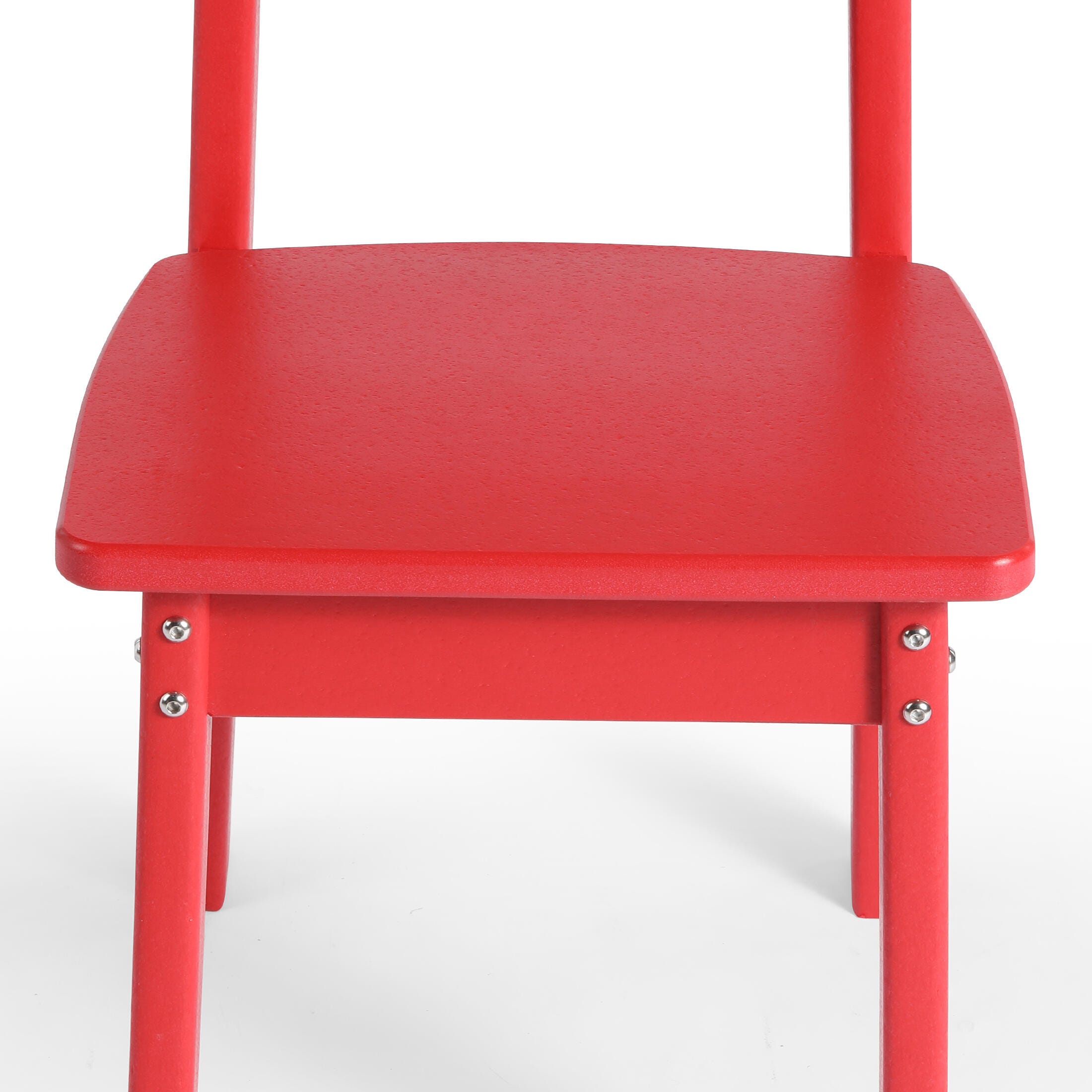 Westin Furniture Modern Mini Outdoor Dining Chair (Set of 2), Red, large