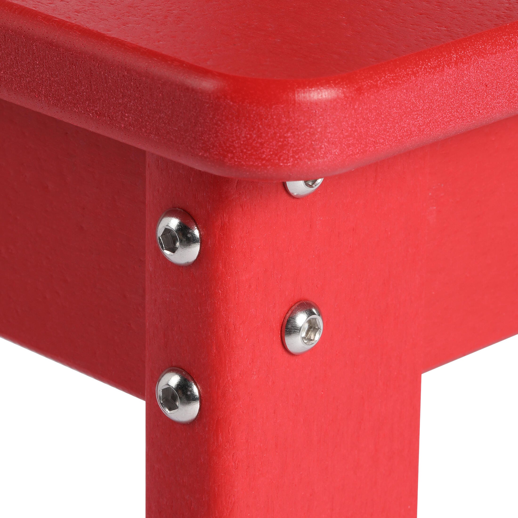 Westin Furniture Modern Mini Outdoor Dining Chair (Set of 2), Red, large