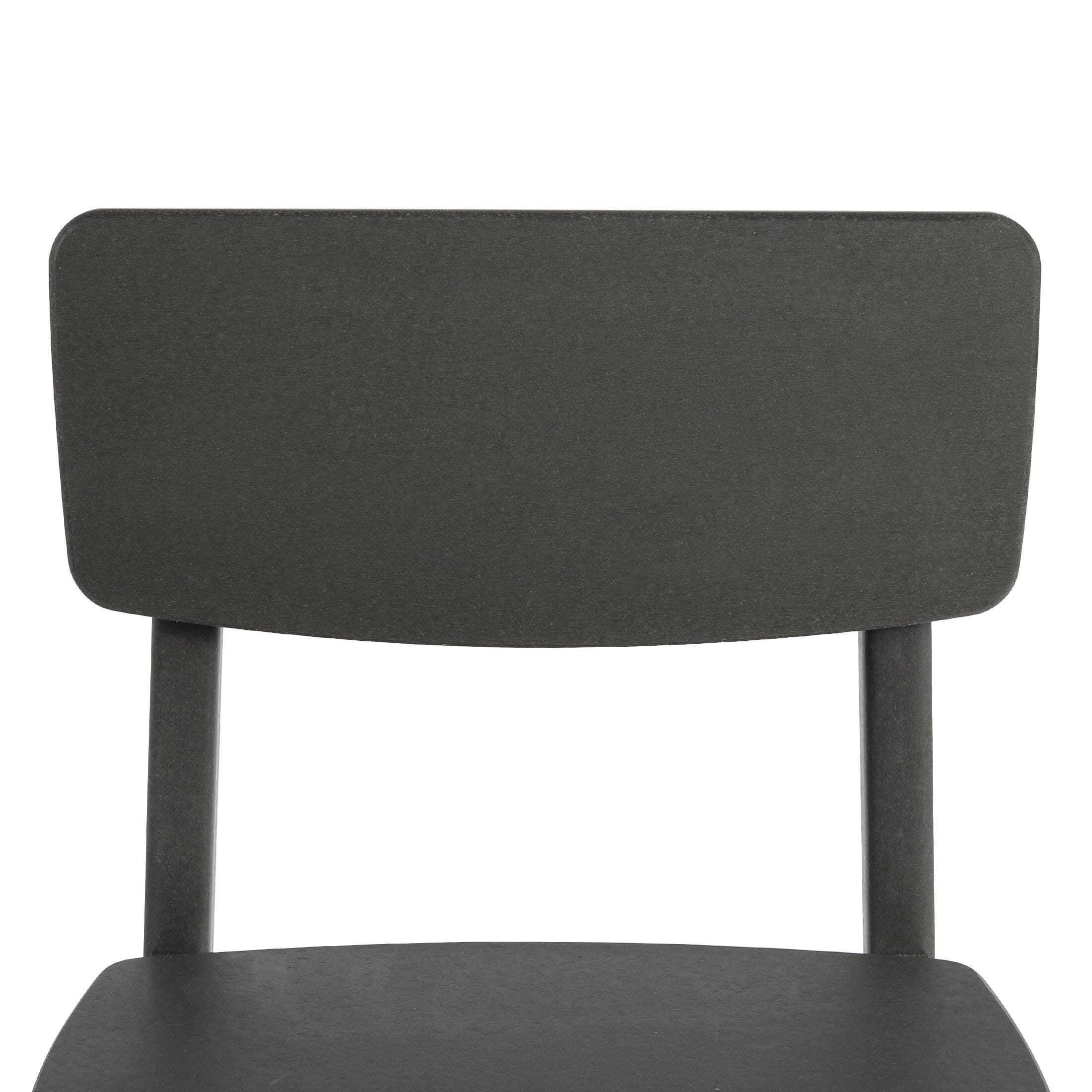 Westin Furniture Modern Mini Outdoor Dining Chair (Set of 2), Gray, large
