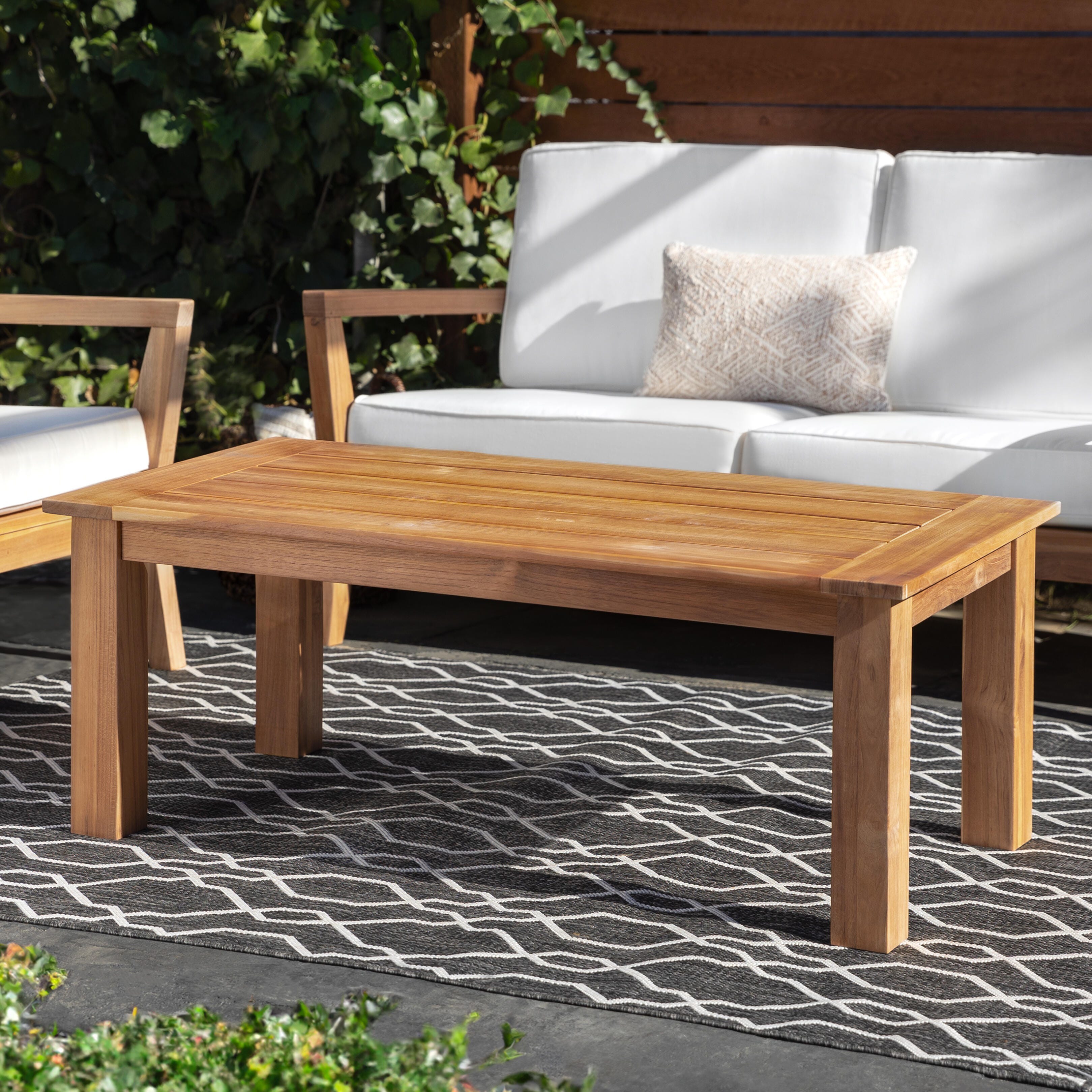 Linon Cary Outdoor Coffee Table, , large