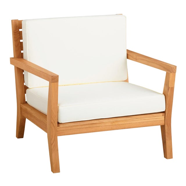 Linon Cary Outdoor Arm Chair With Cushions