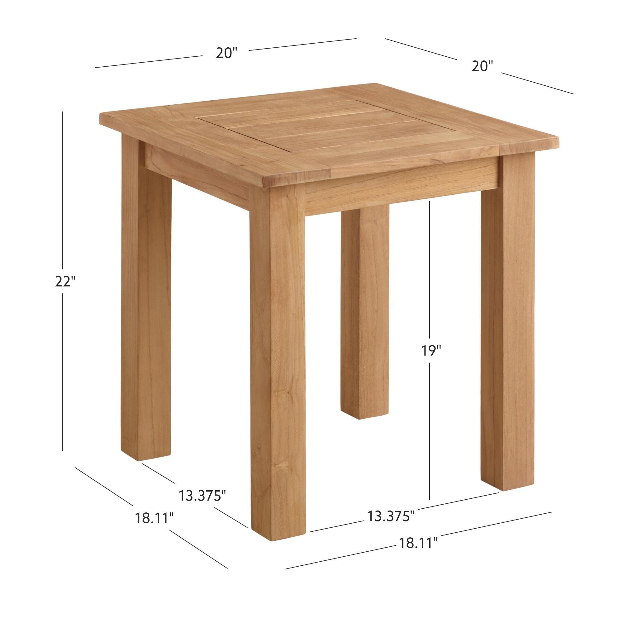 Linon Cary Outdoor Side Table, , large