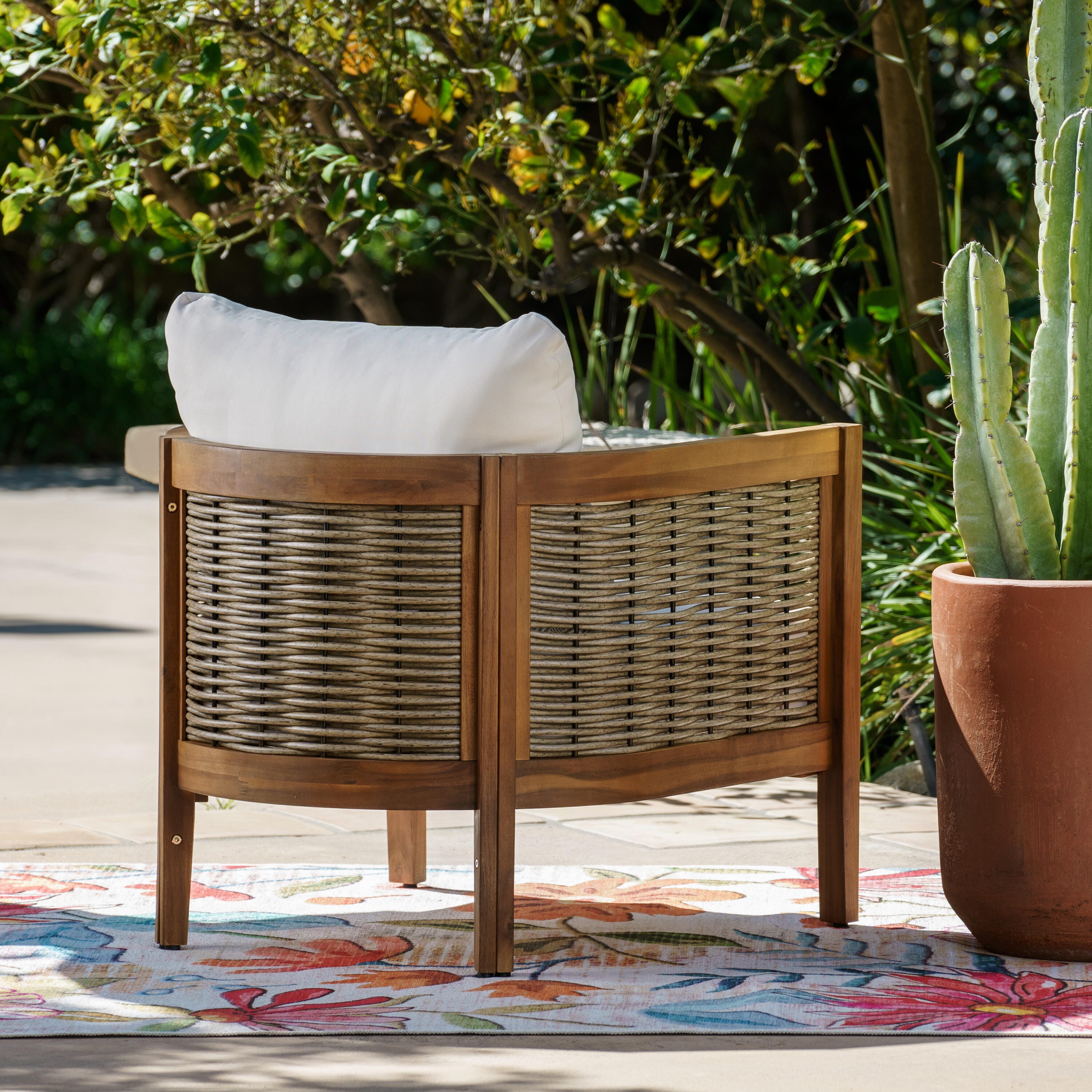 Linon Outdoor Club Chair, , large