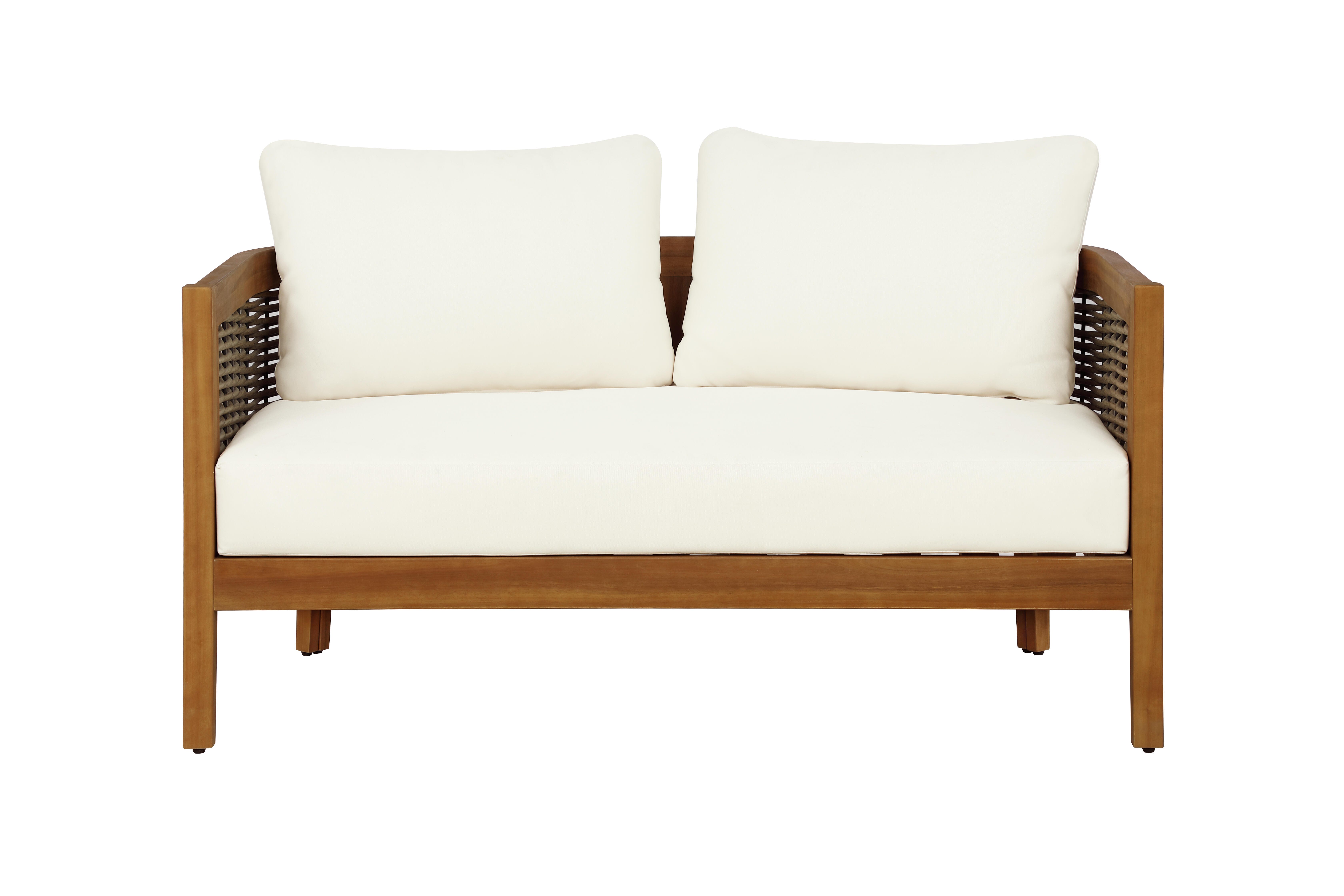 Linon Outdoor Loveseat and Table, , large