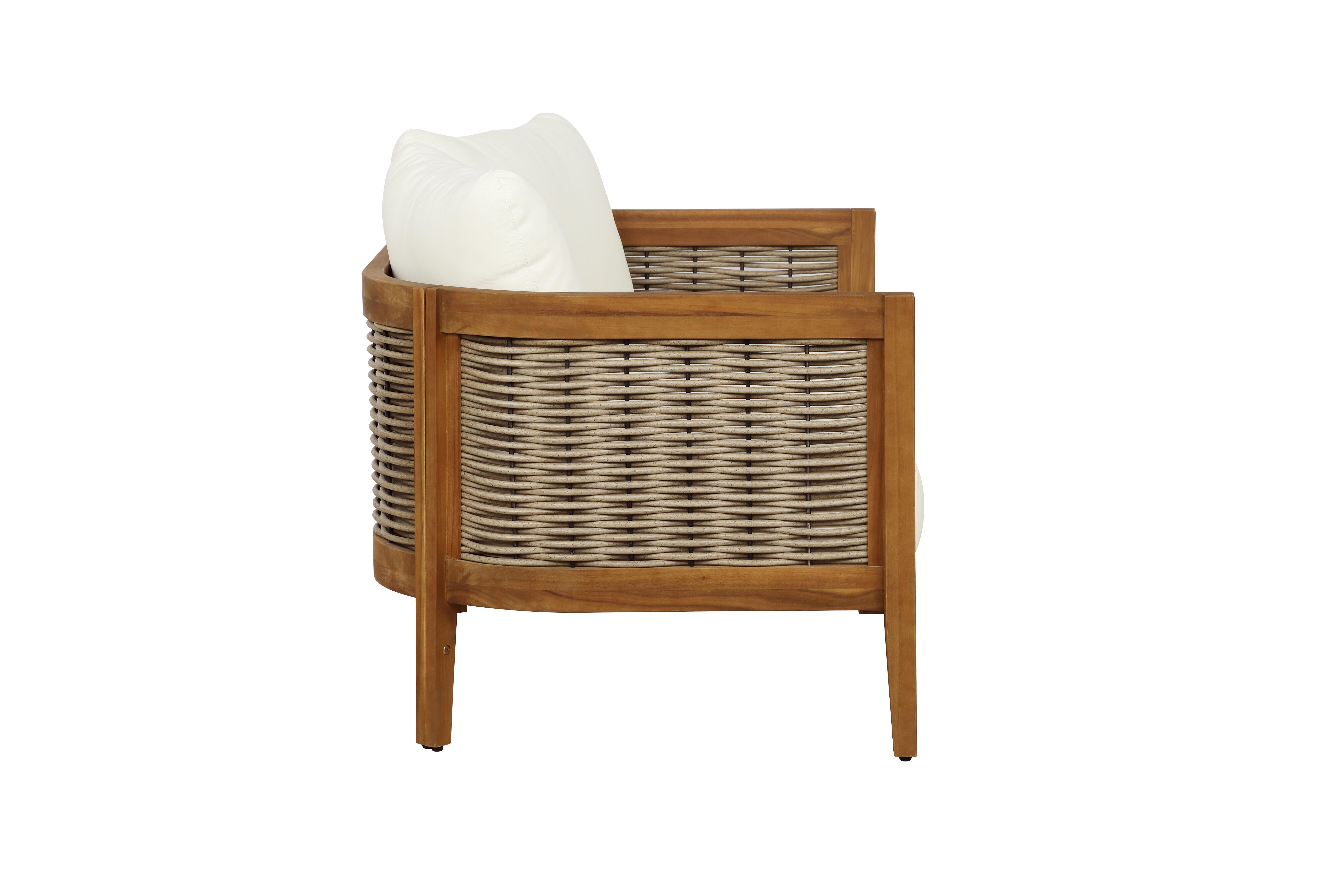 Linon Outdoor Loveseat and Table, , large