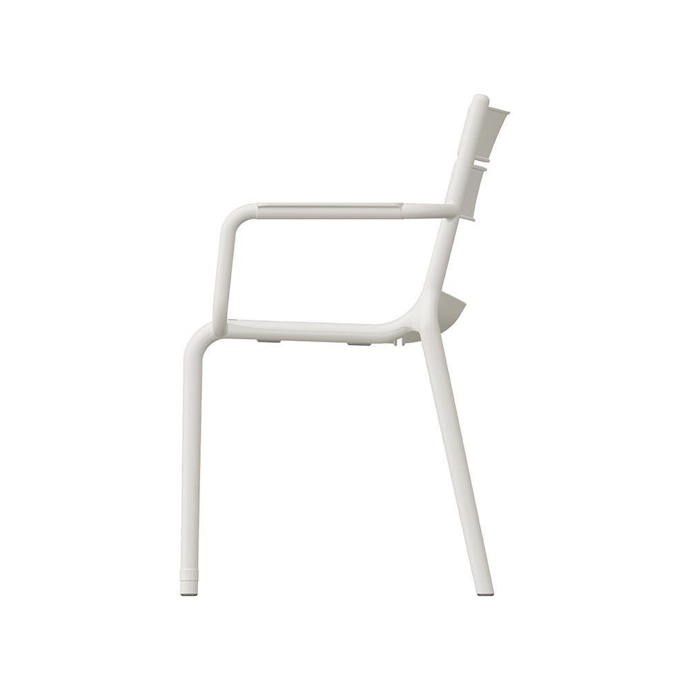 Lagoon Naples Outdoor Dining Arm Chair (Set of 2), White, large
