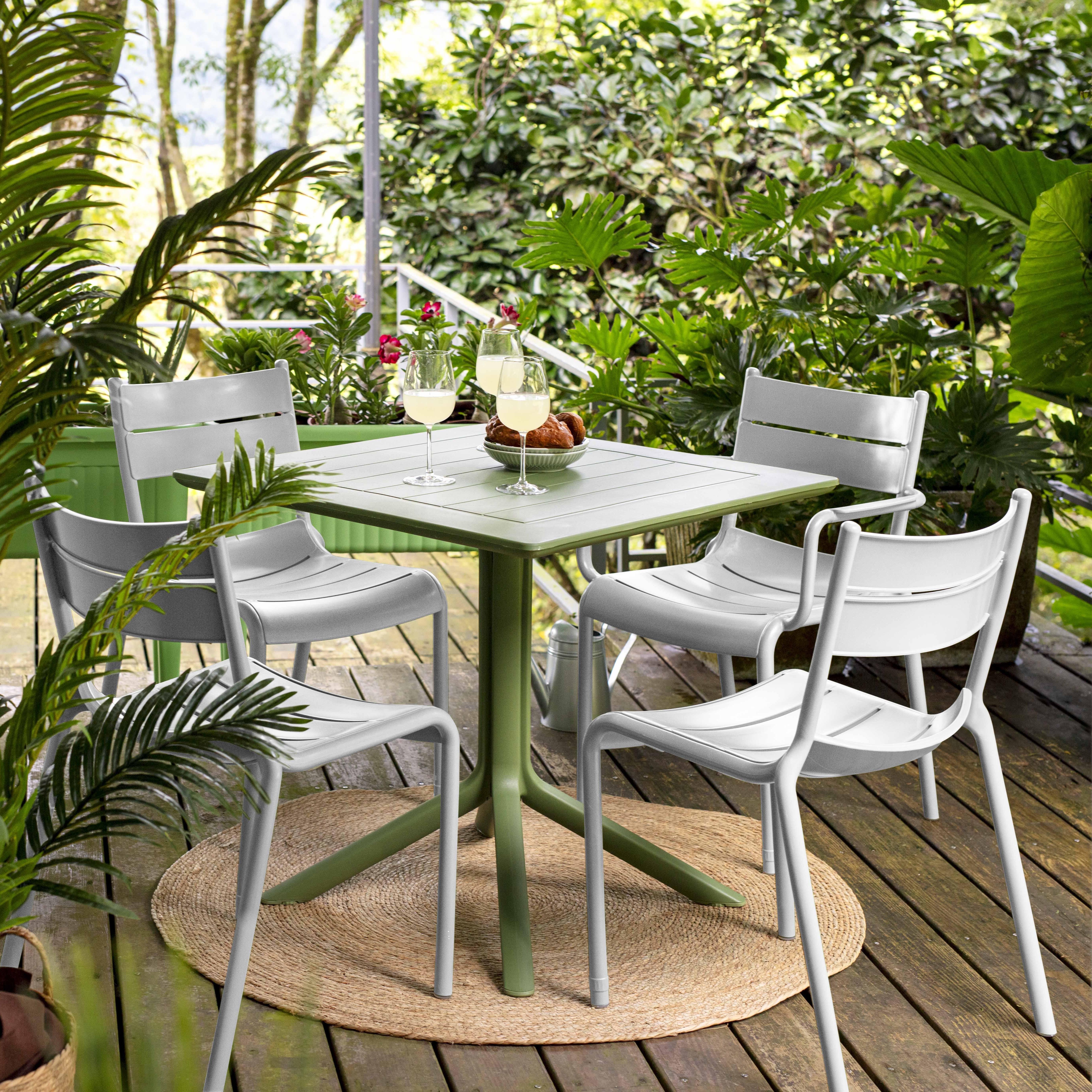 Lagoon Naples Outdoor Dining Chair (Set of 2), Cold Gray, large