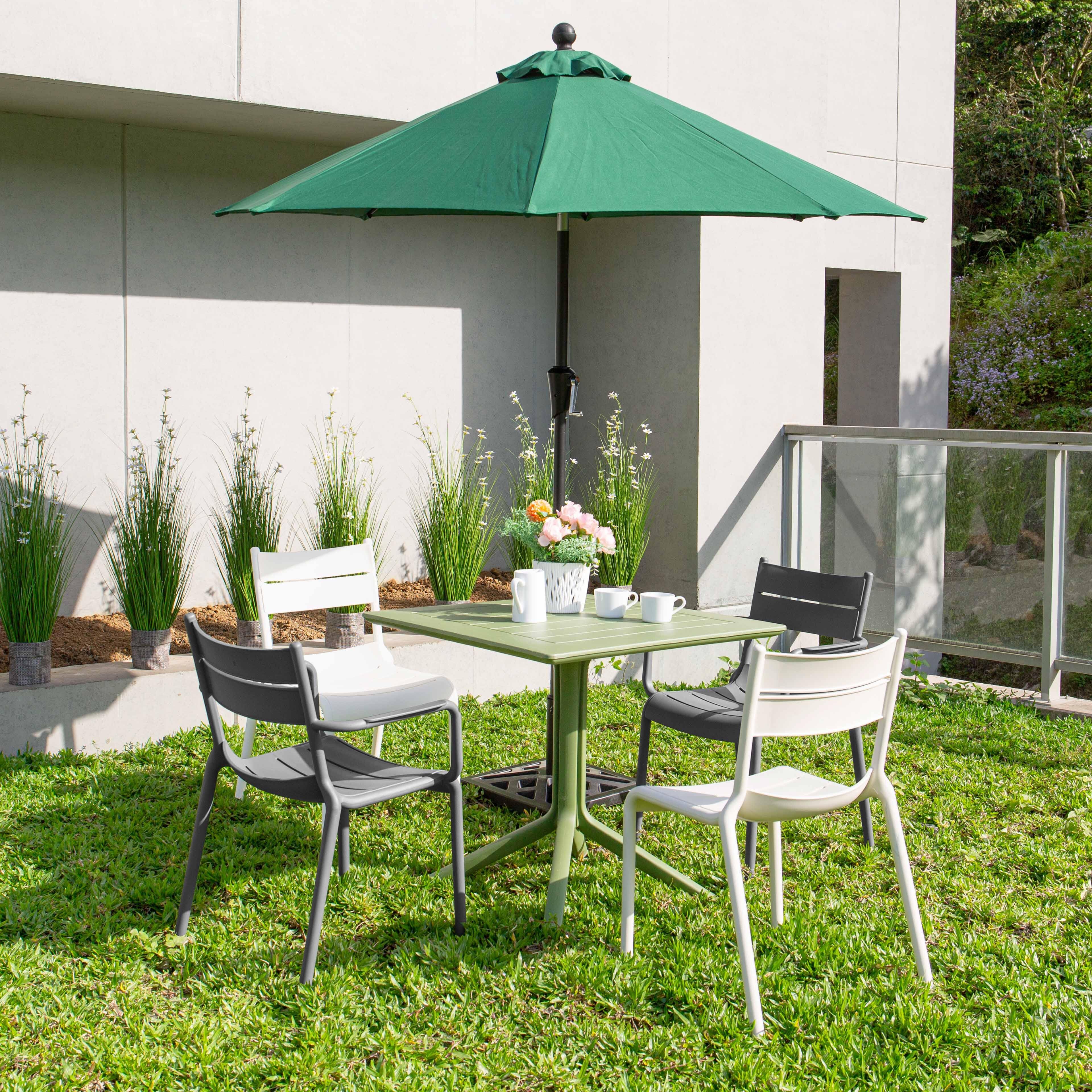 Lagoon Naples Outdoor Dining Chair (Set of 2), Cold Gray, large