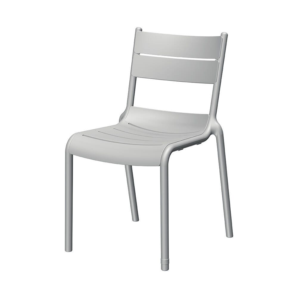 Lagoon Naples Outdoor Dining Chair (Set of 2), Cold Gray, large