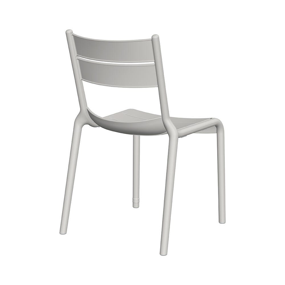 Lagoon Naples Outdoor Dining Chair (Set of 2), Cold Gray, large