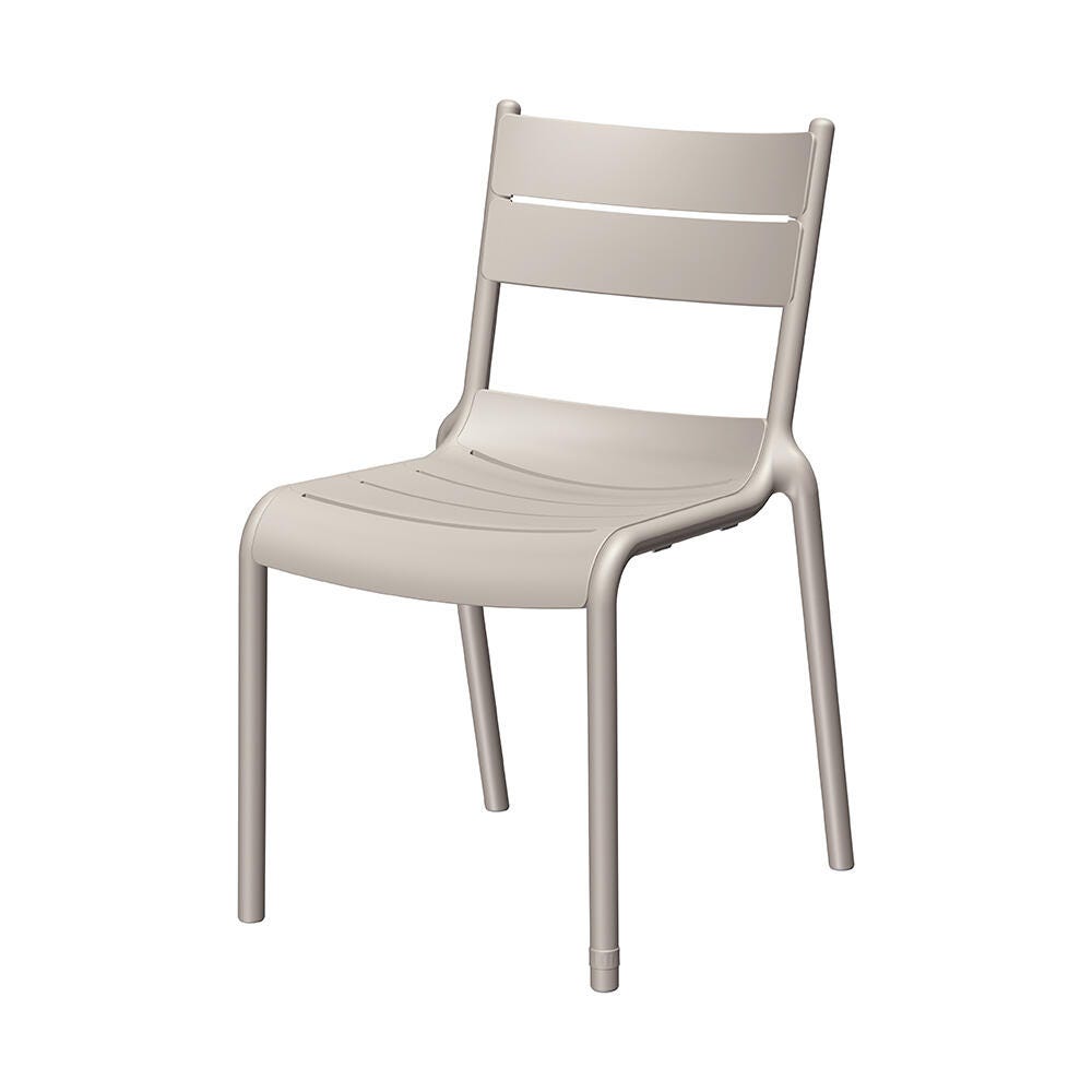 Lagoon Naples Outdoor Dining Chair (Set of 2), Taupe, large