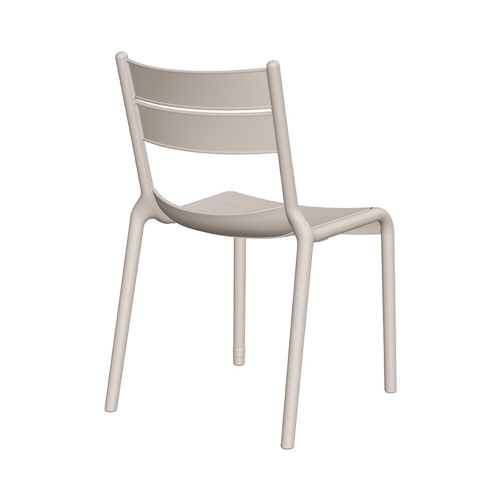 Lagoon Naples Outdoor Dining Chair (Set of 2), Taupe, large