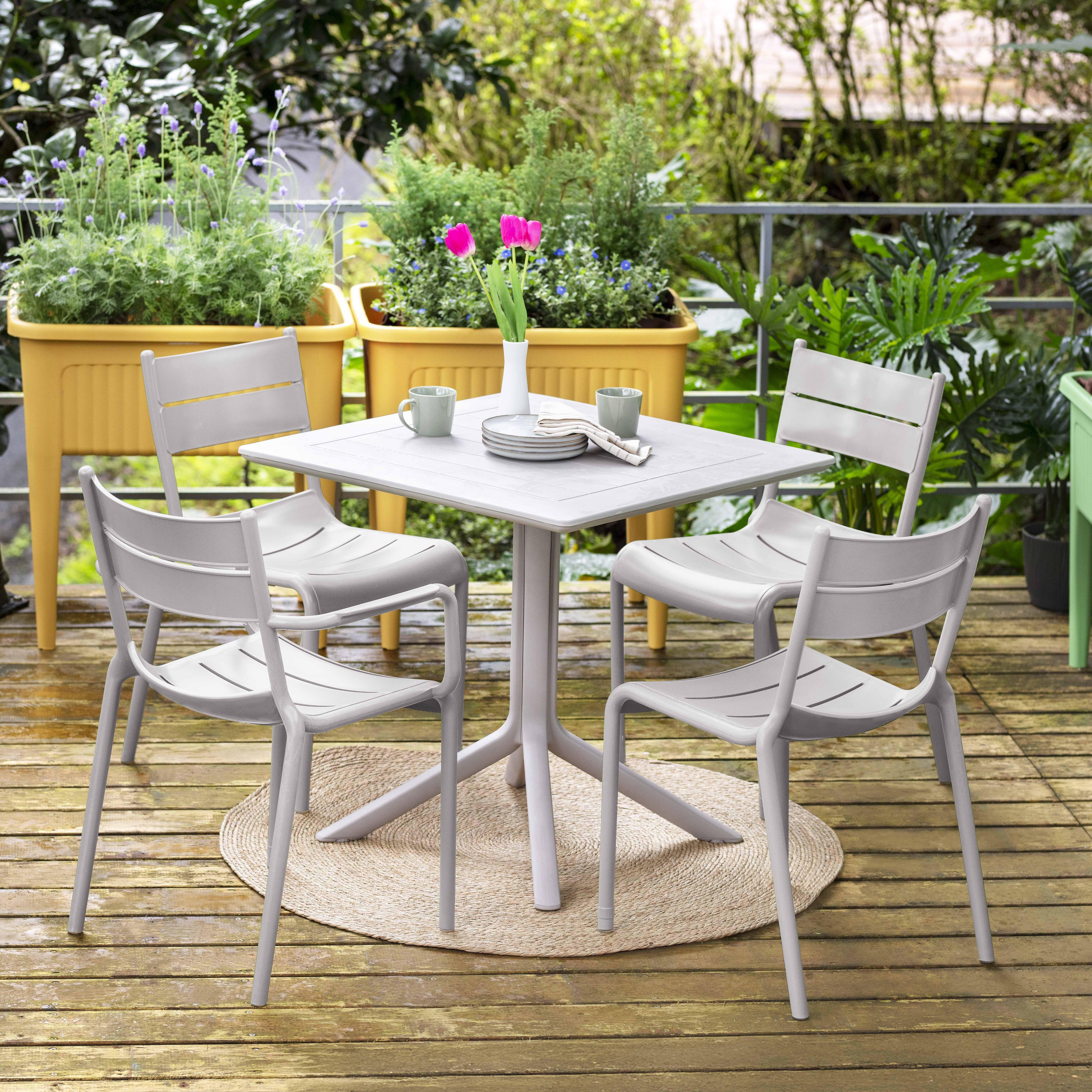Lagoon Naples Outdoor Dining Chair (Set of 2), Taupe, large