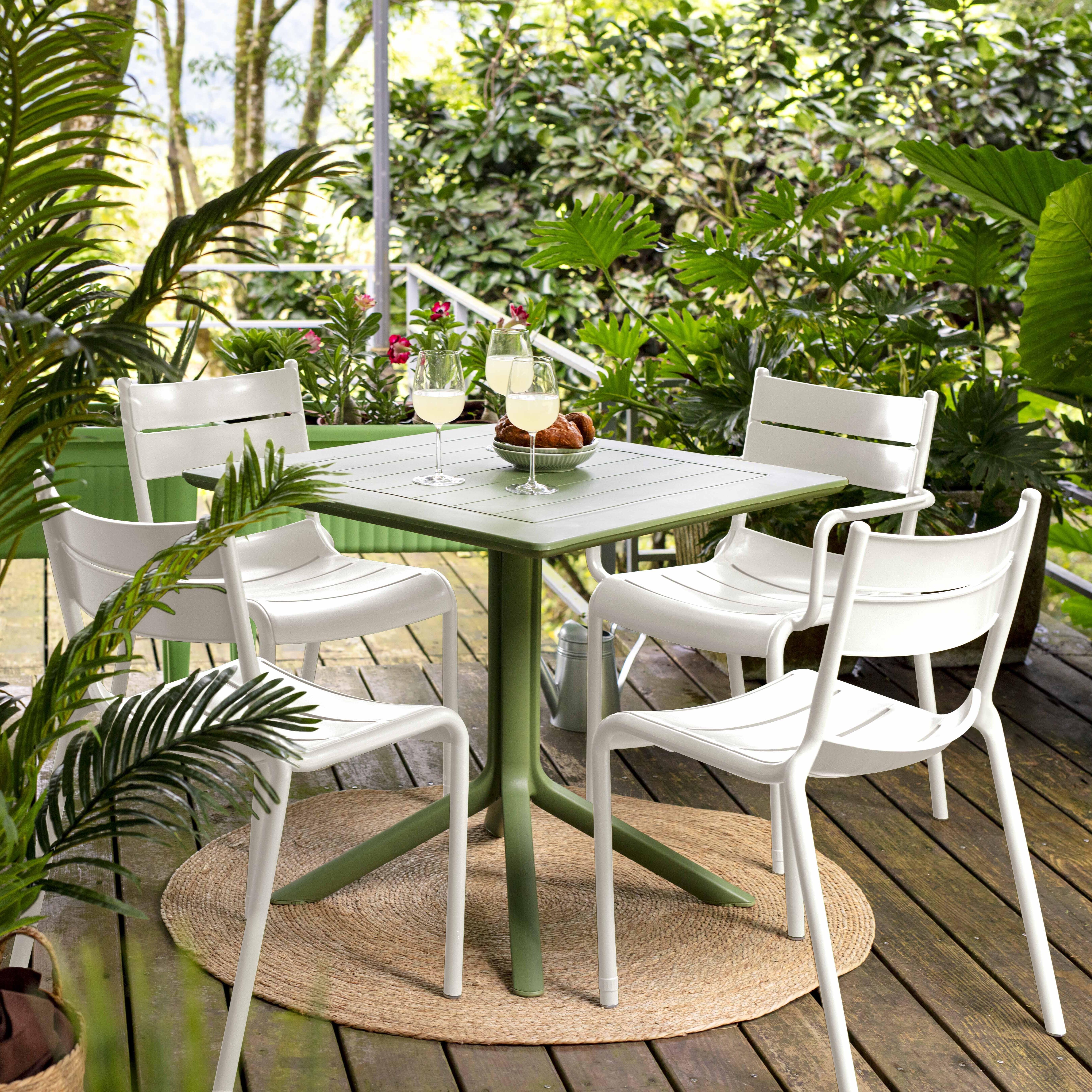 Lagoon Naples Outdoor Dining Chair (Set of 2), White, large