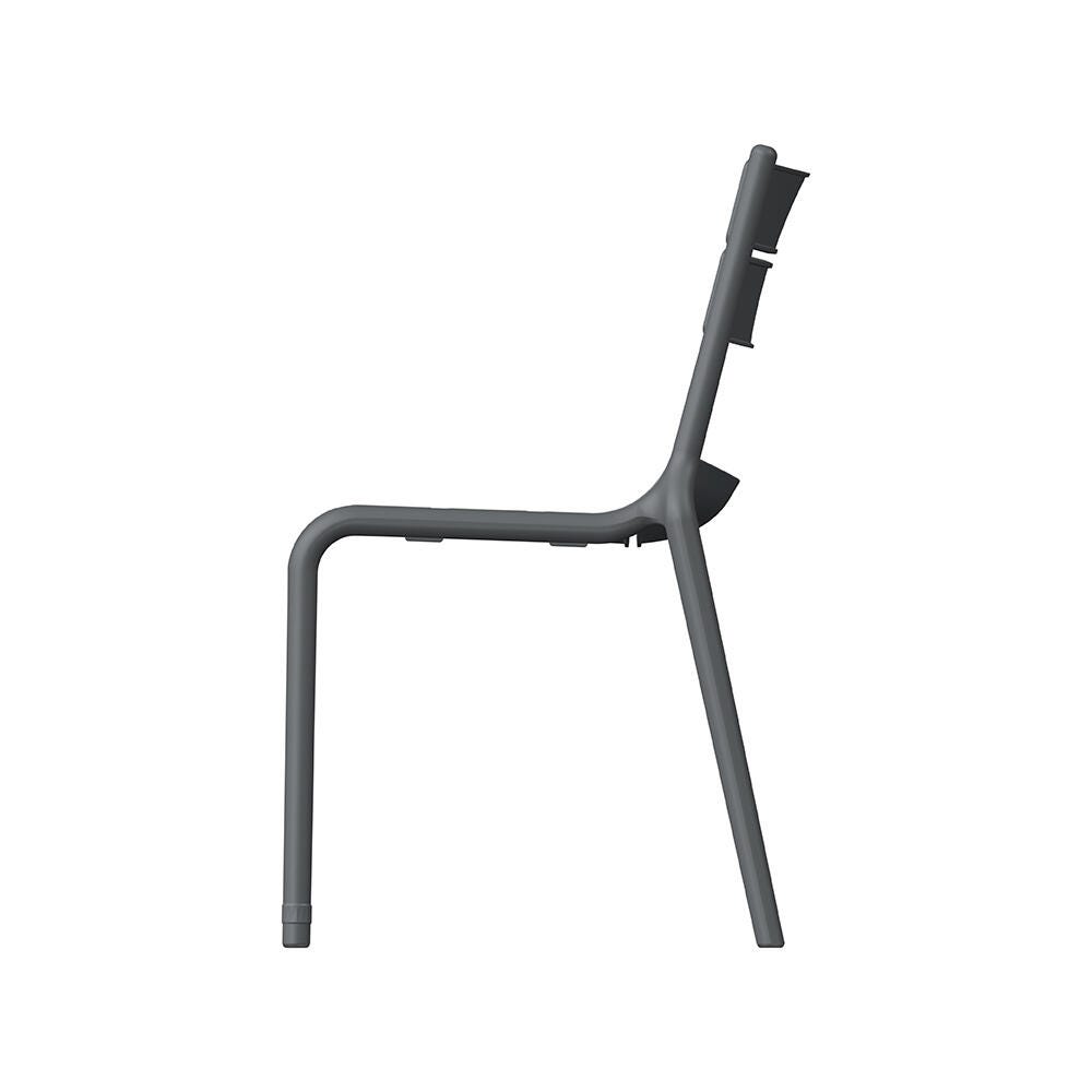 Lagoon Naples Outdoor Dining Chair (Set of 2), Dark Gray, large