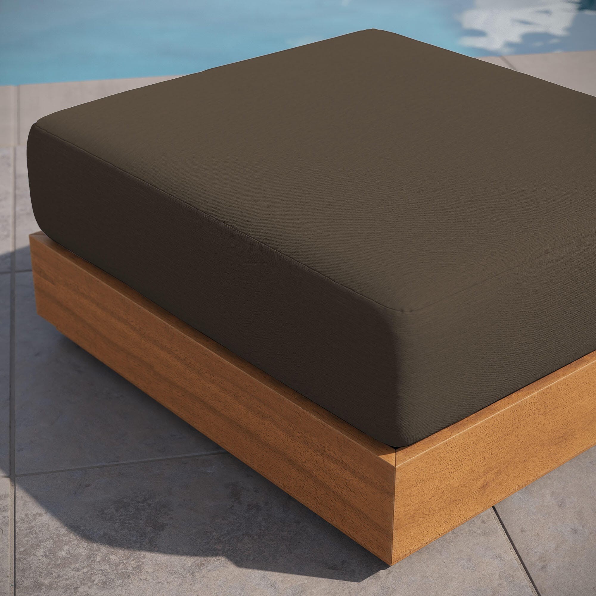 Modway Tahoe Outdoor Ottoman, , large