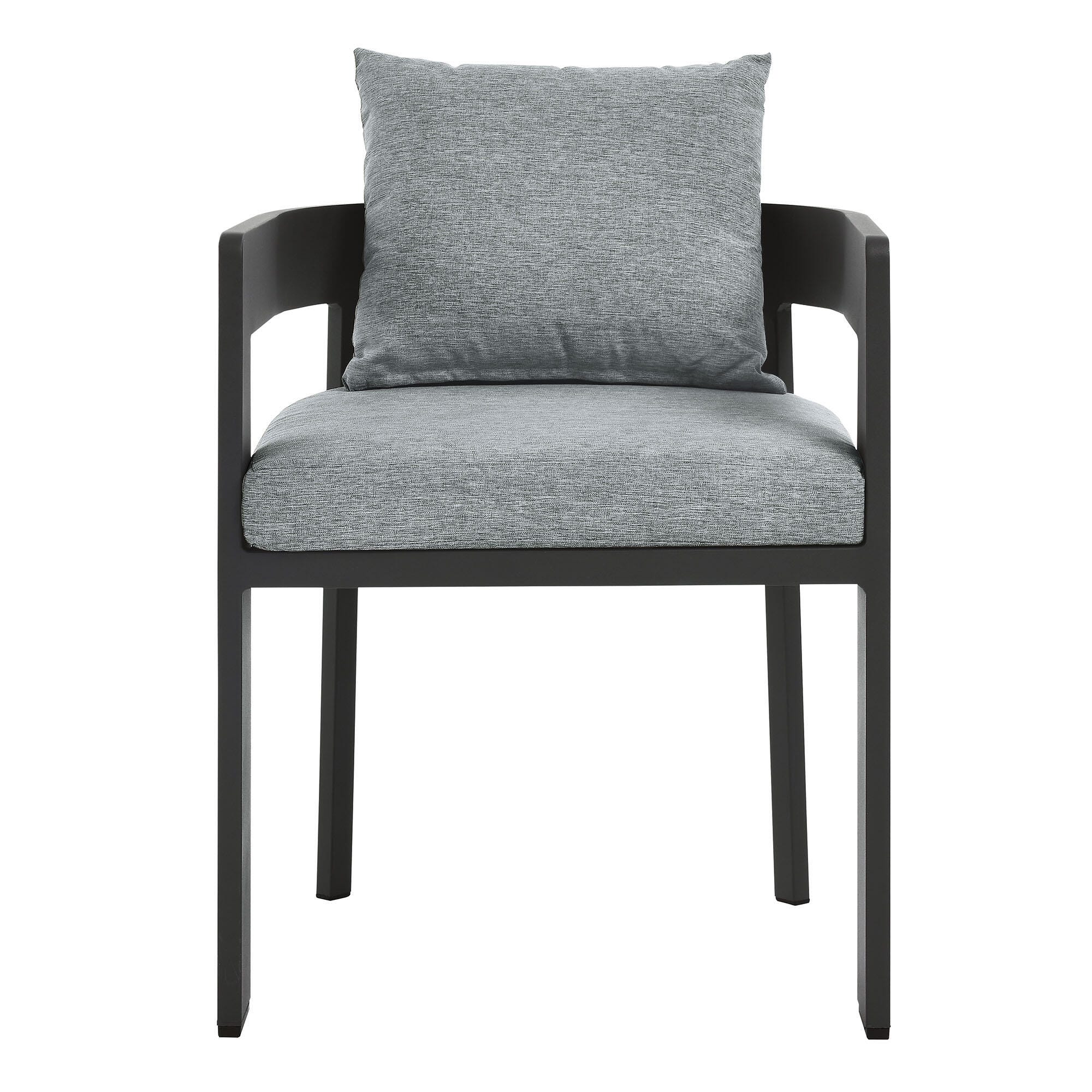 Modway Tahoe Outdoor Dining Chair, Gray/Gray, large