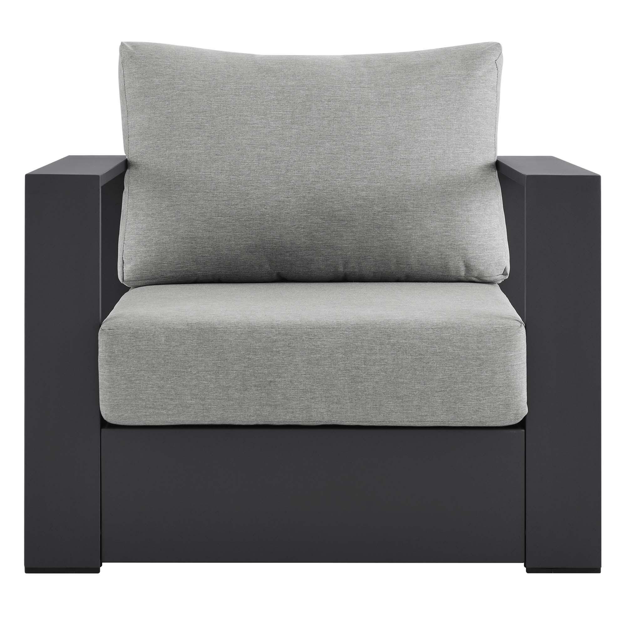 Modway Tahoe Outdoor Armchair, Gray, large