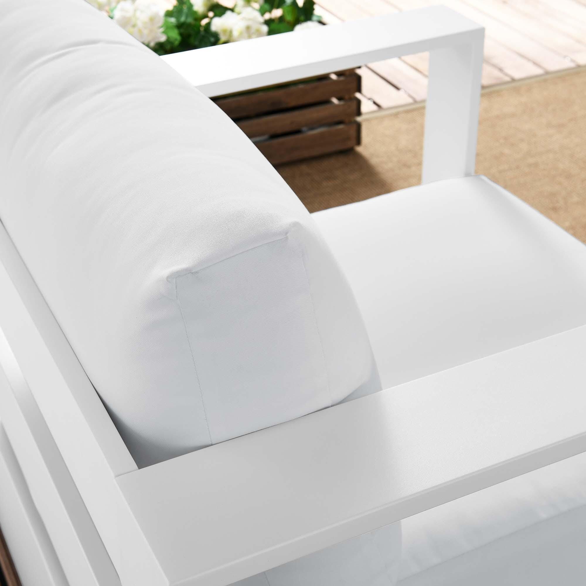 Modway Tahoe Outdoor Armchair, White, large