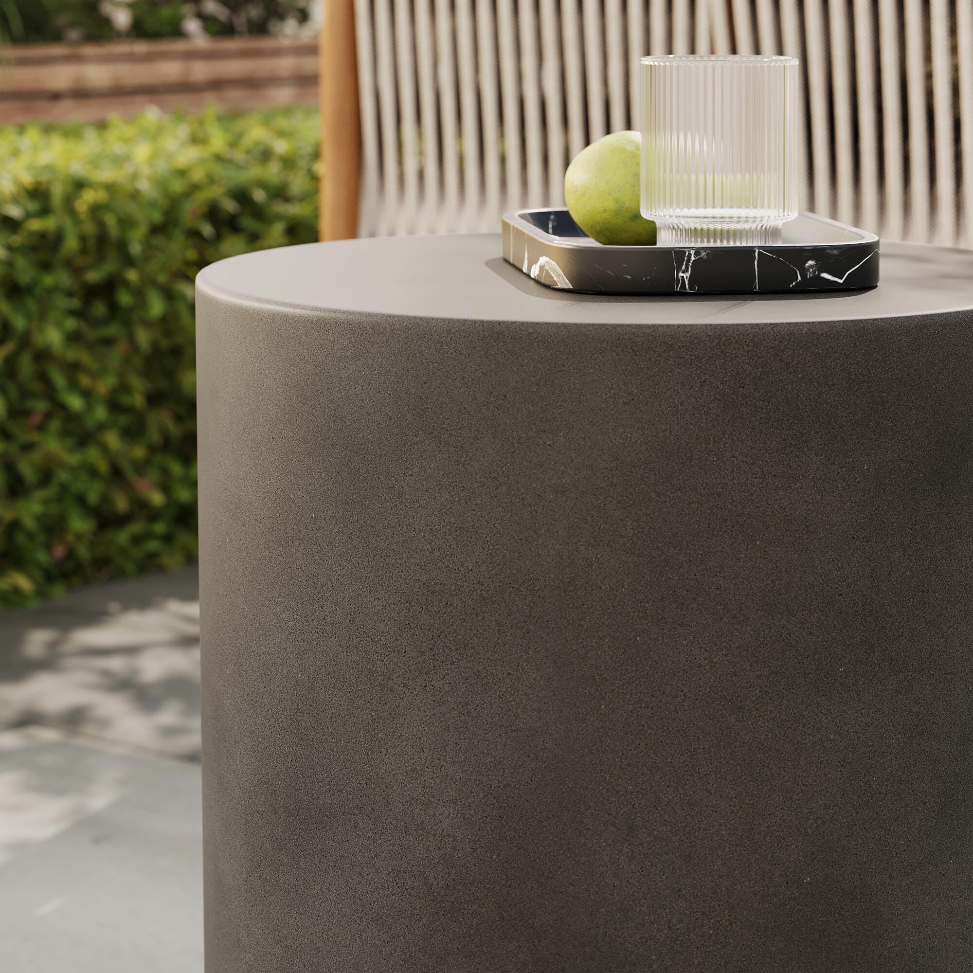 Modway Brion Outdoor Stool, Gray, large