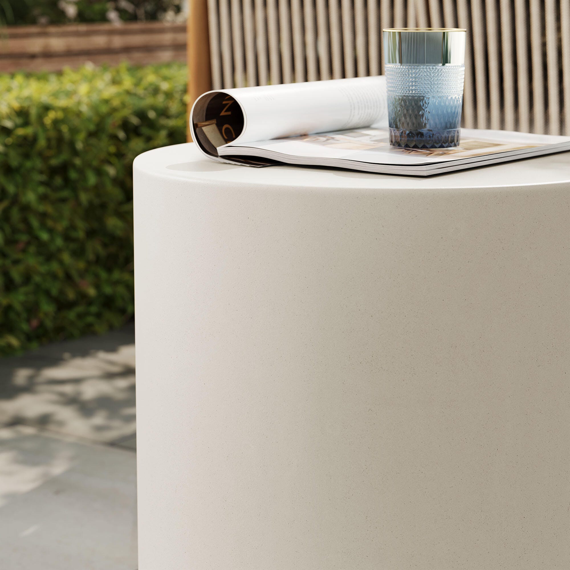 Modway Brion Outdoor Stool, White, large