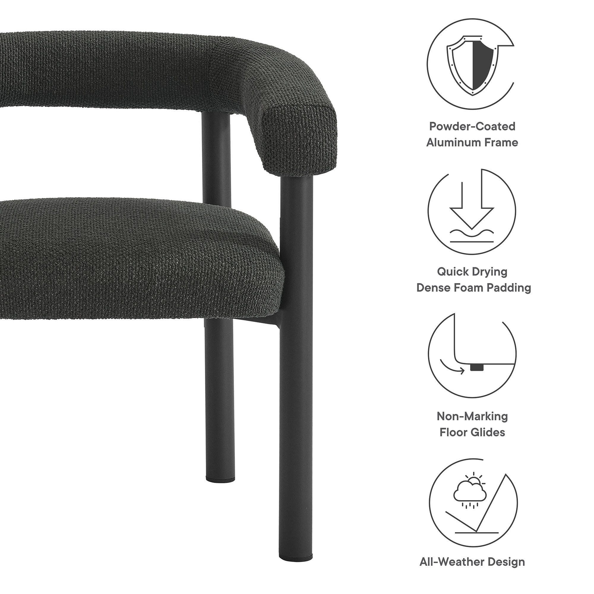 Modway Nautica Outdoor Dining Chair (Set of 2), , large