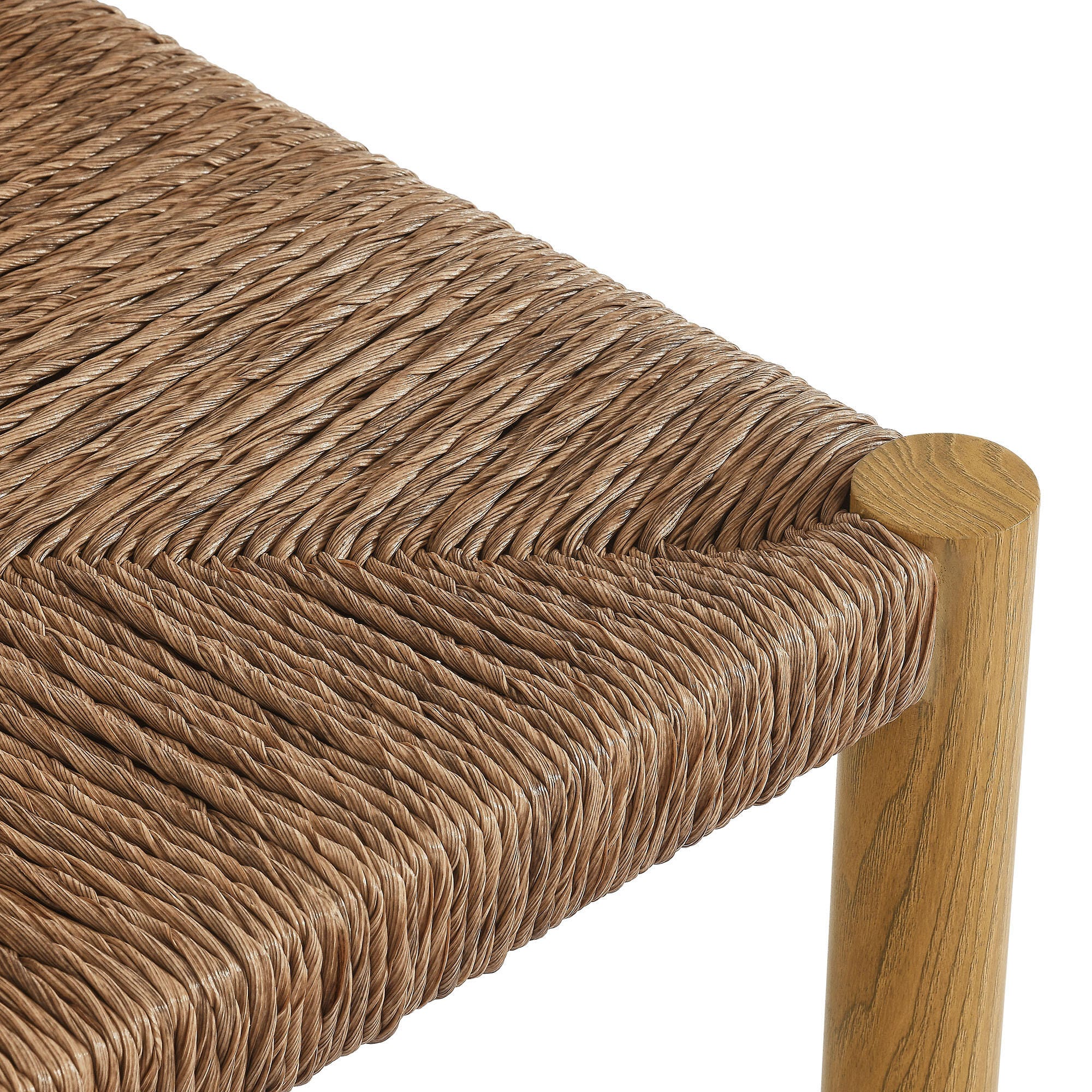 Modway Parkland Outdoor Counter Stool (Set of 2), Natural, large