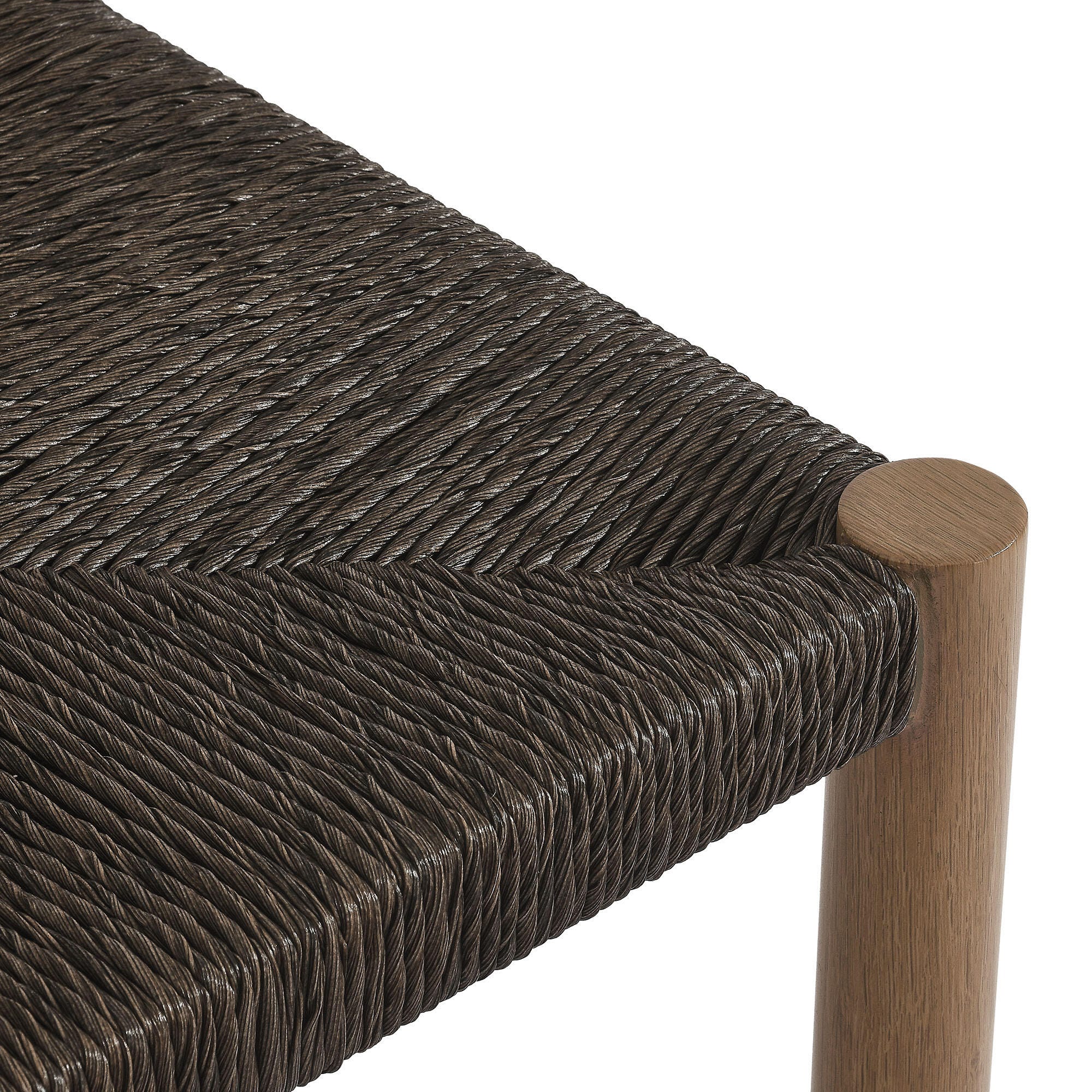 Modway Parkland Outdoor Counter Stool (Set of 2), Walnut, large