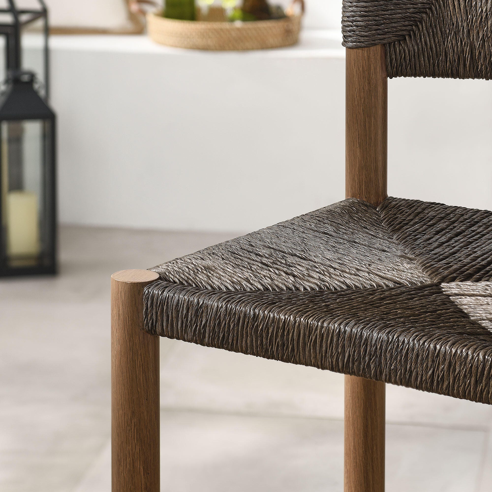 Modway Parkland Outdoor Counter Stool (Set of 2), Walnut, large
