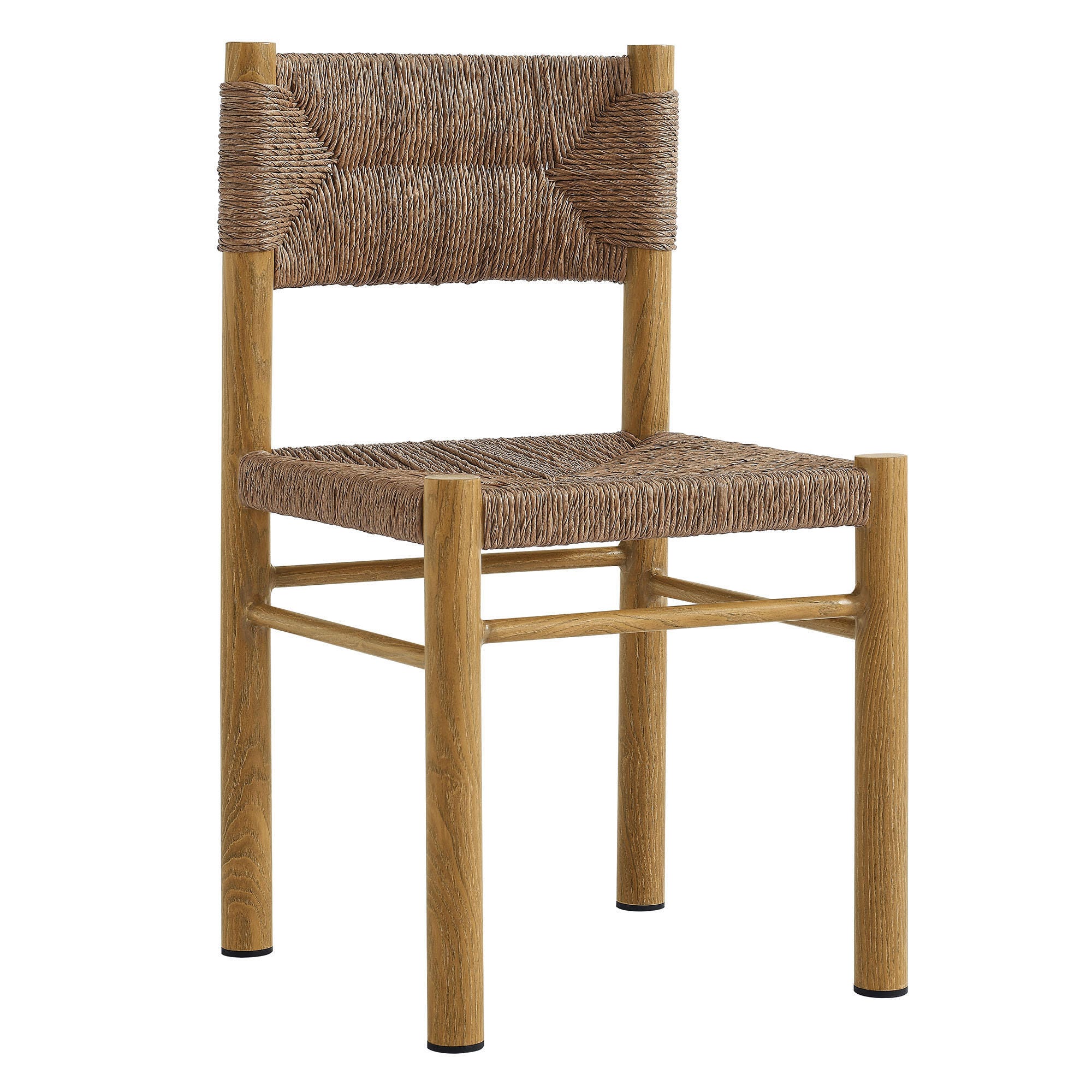 Modway Parkland Outdoor Dining Chair (Set of 2), Natural, large