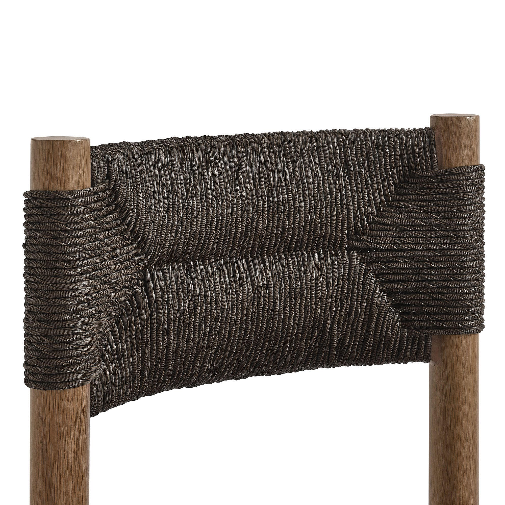 Modway Parkland Outdoor Dining Chair (Set of 2), Walnut, large
