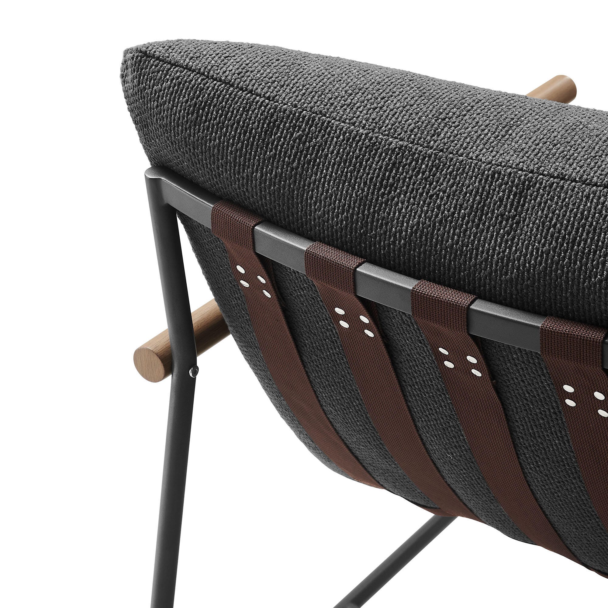 Modway Raya Outdoor Lounge Chair, Charcoal, large