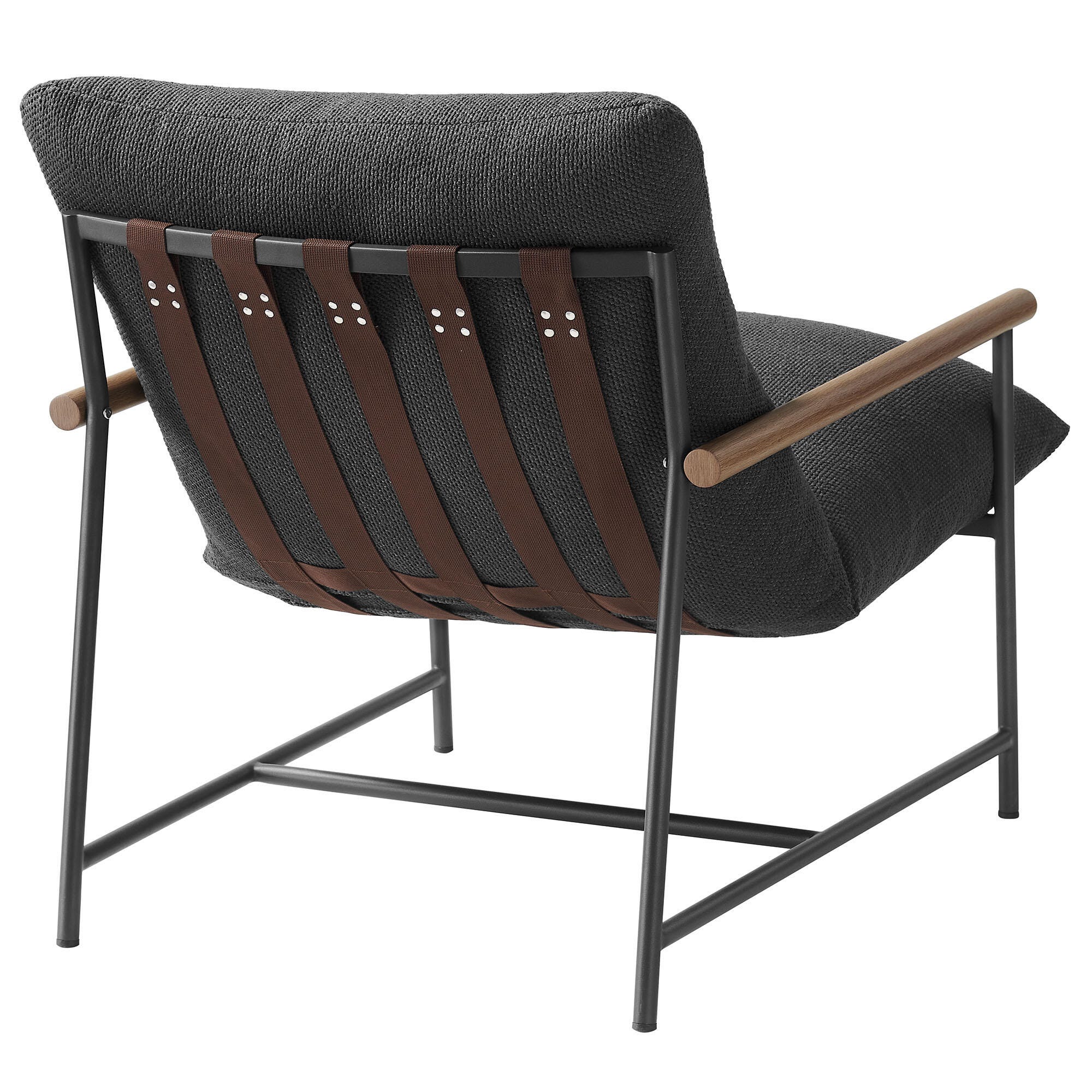 Modway Raya Outdoor Lounge Chair, Charcoal, large