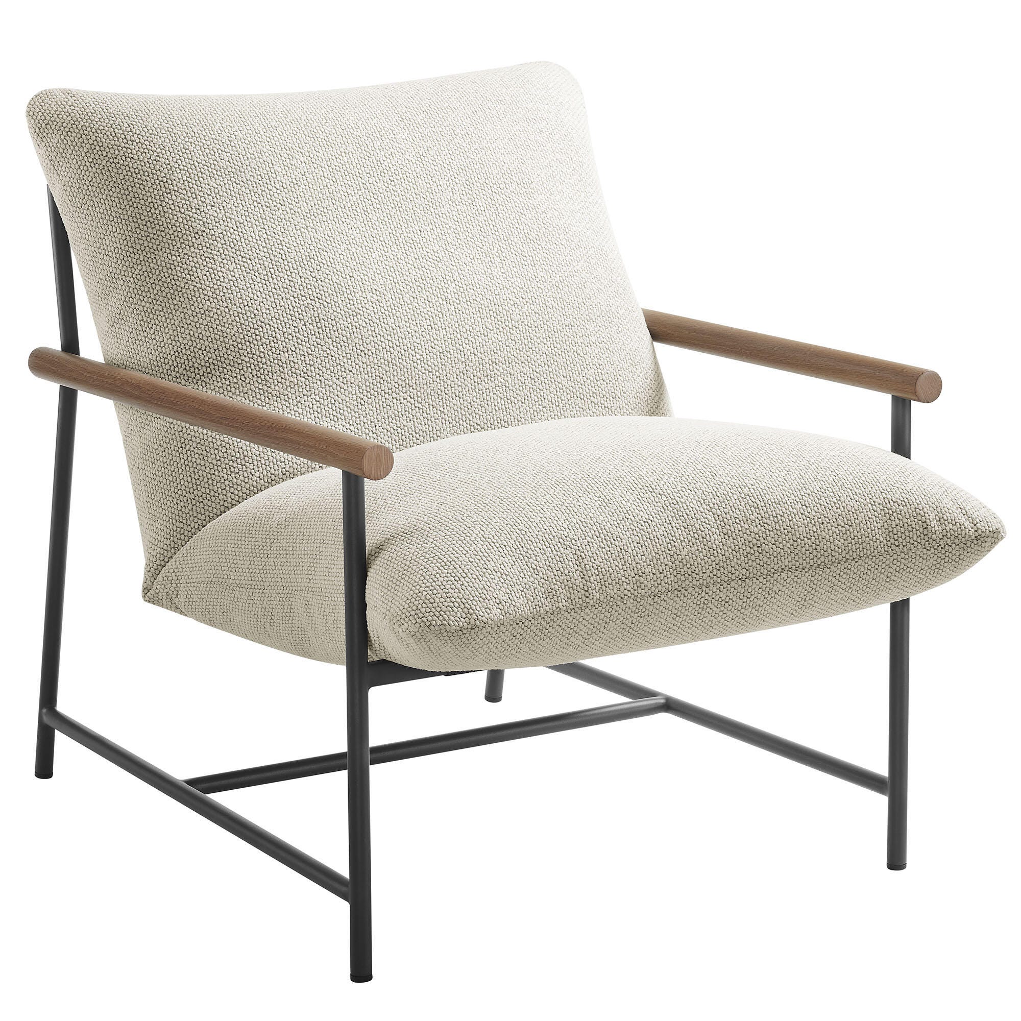 Modway Raya Outdoor Lounge Chair, Ivory, large