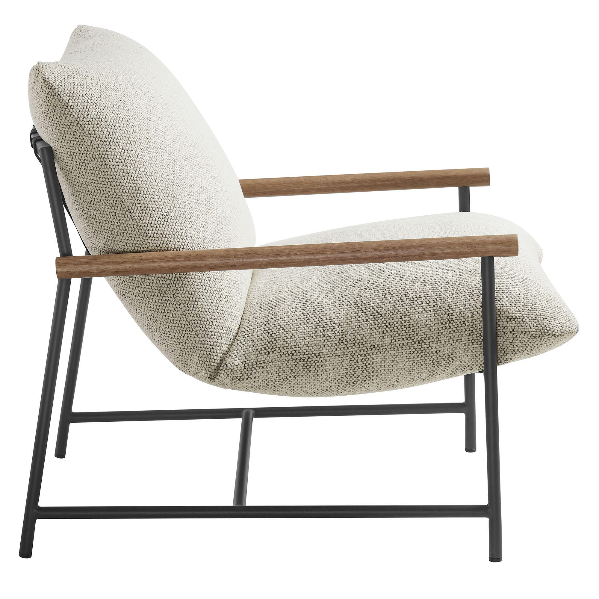 Modway Raya Outdoor Lounge Chair, Ivory, large