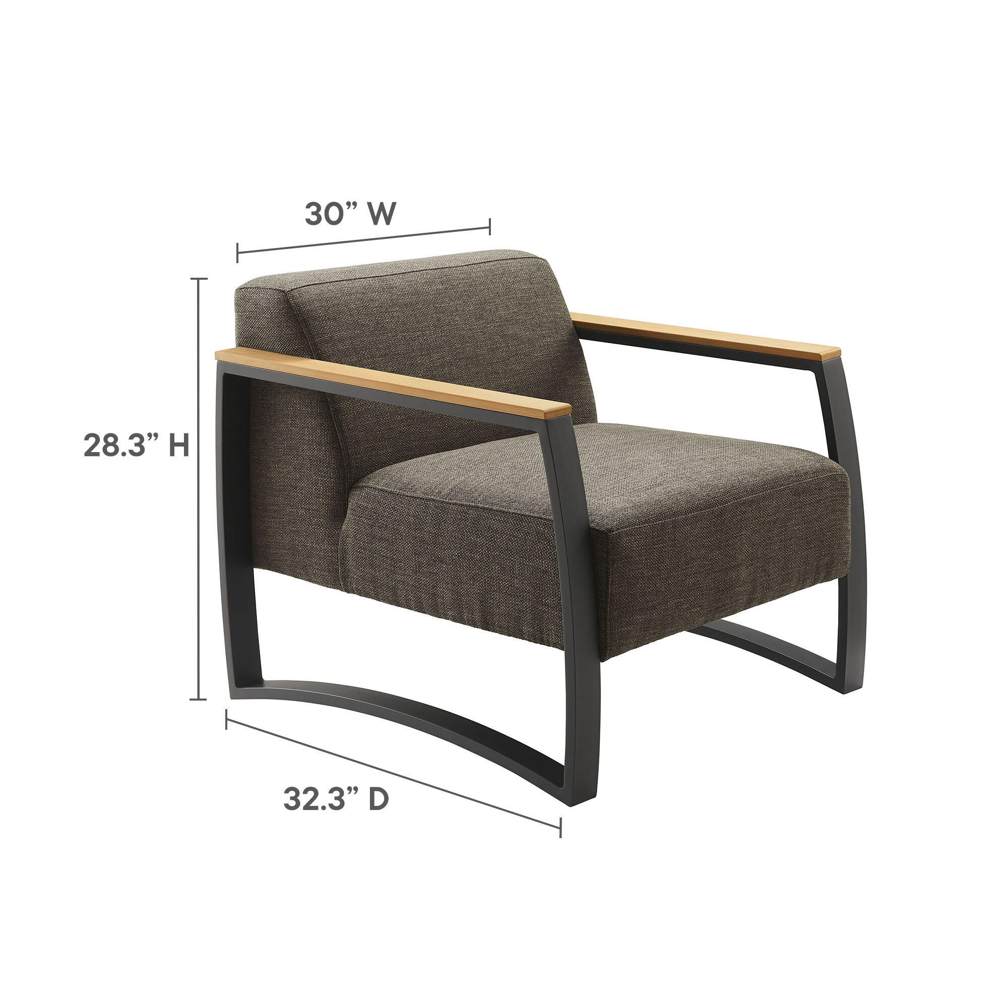 Modway Sauve Outdoor Lounge Chair, , large