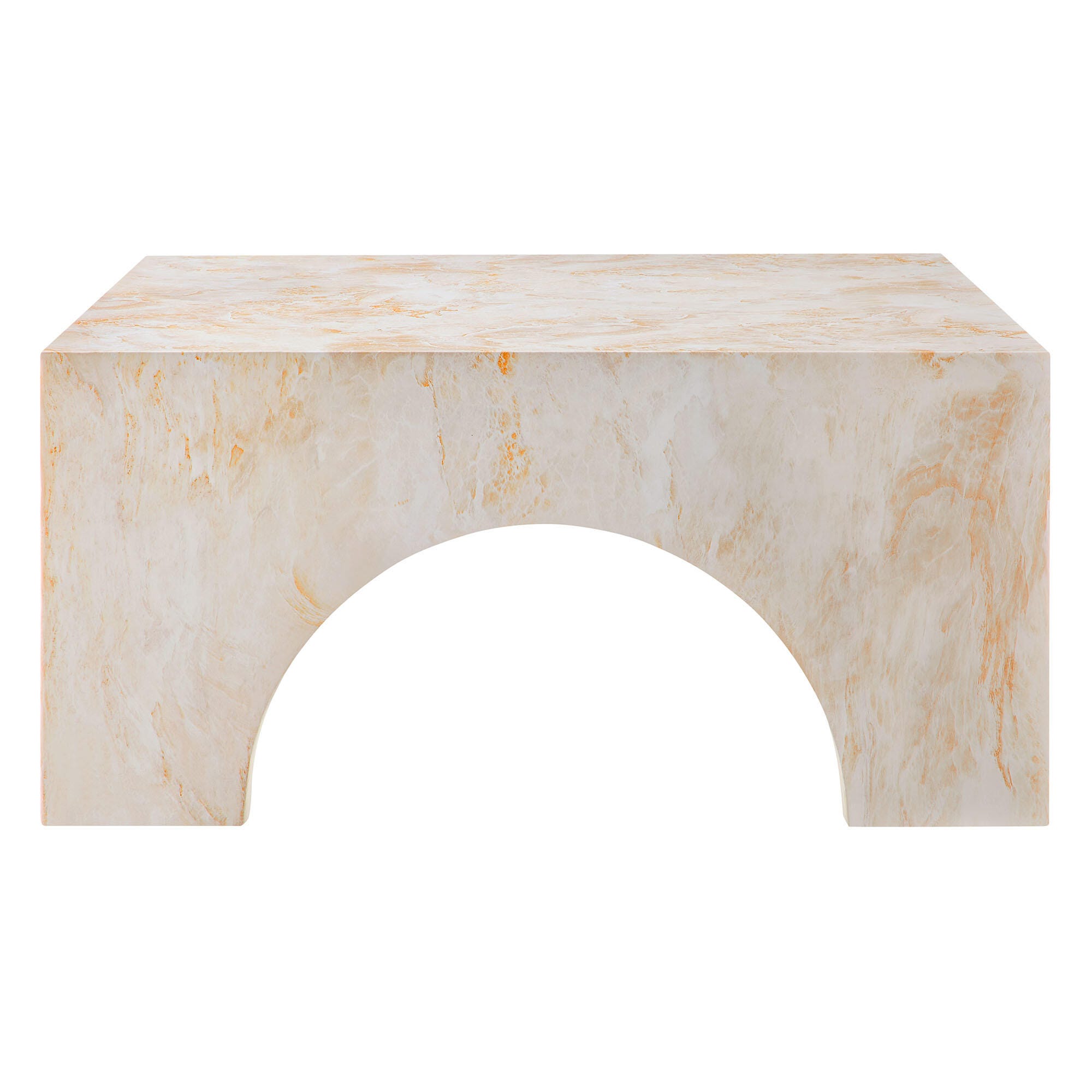 Modway Valen Outdoor Coffee Table, Honey, large
