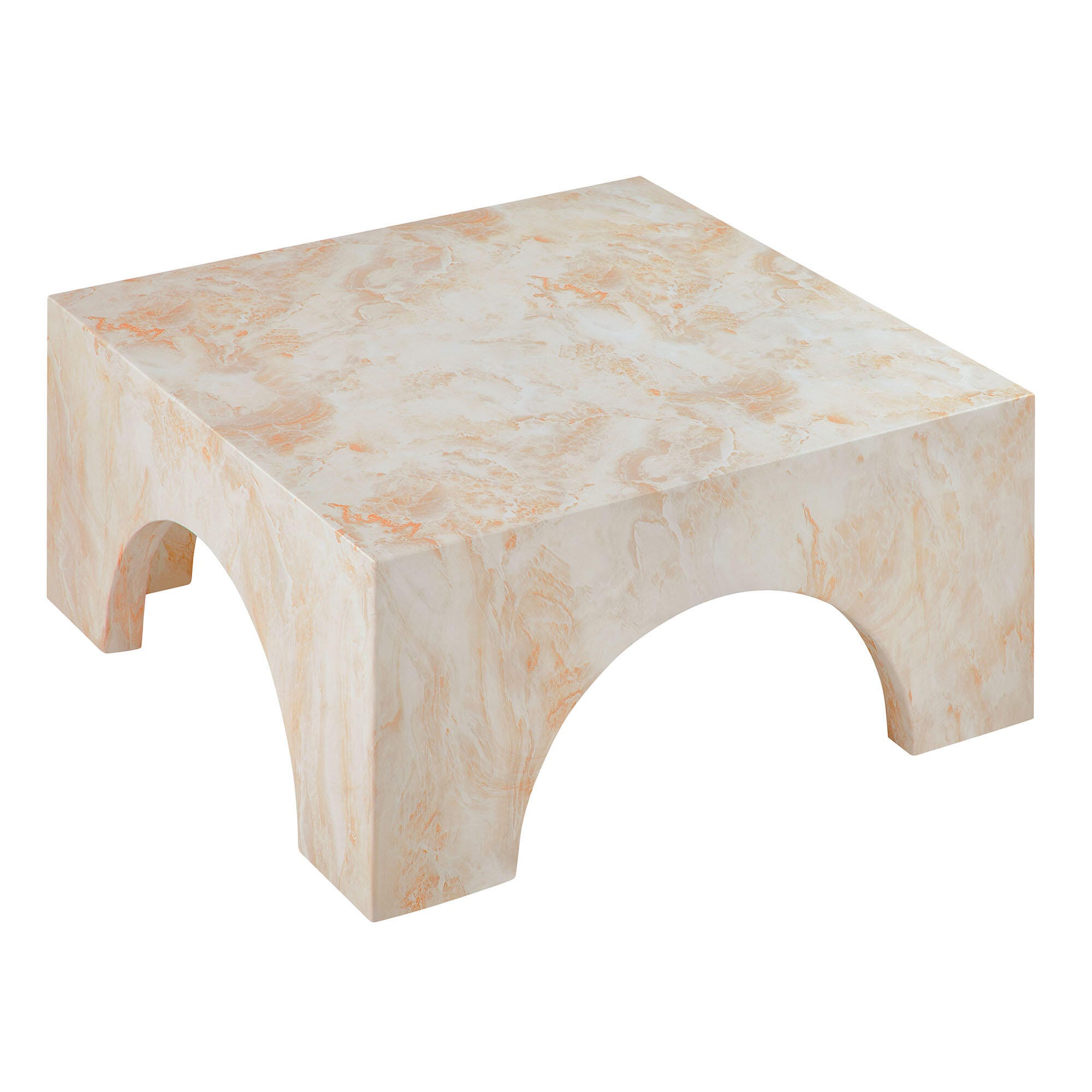 Modway Valen Outdoor Coffee Table, Honey, large