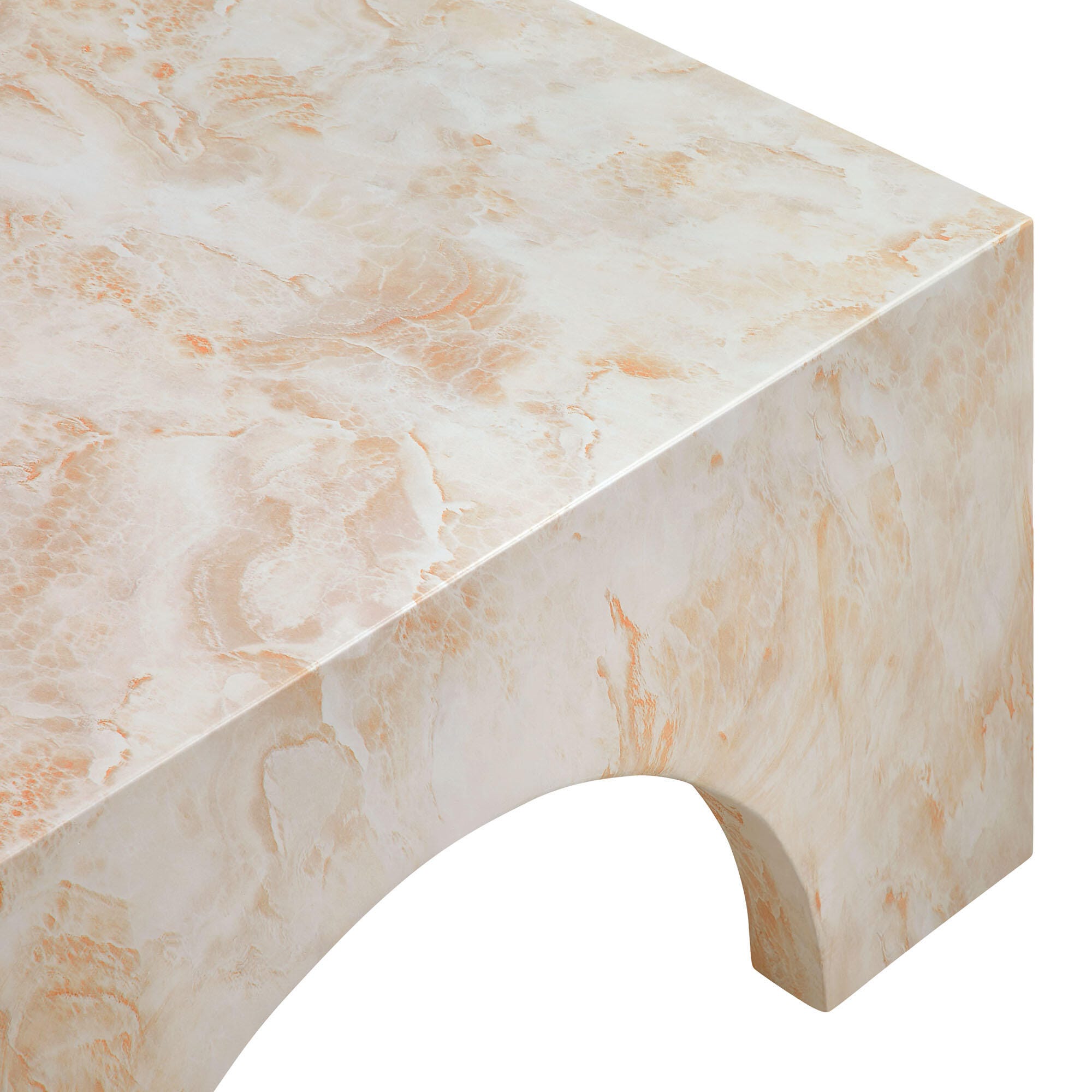 Modway Valen Outdoor Coffee Table, Honey, large