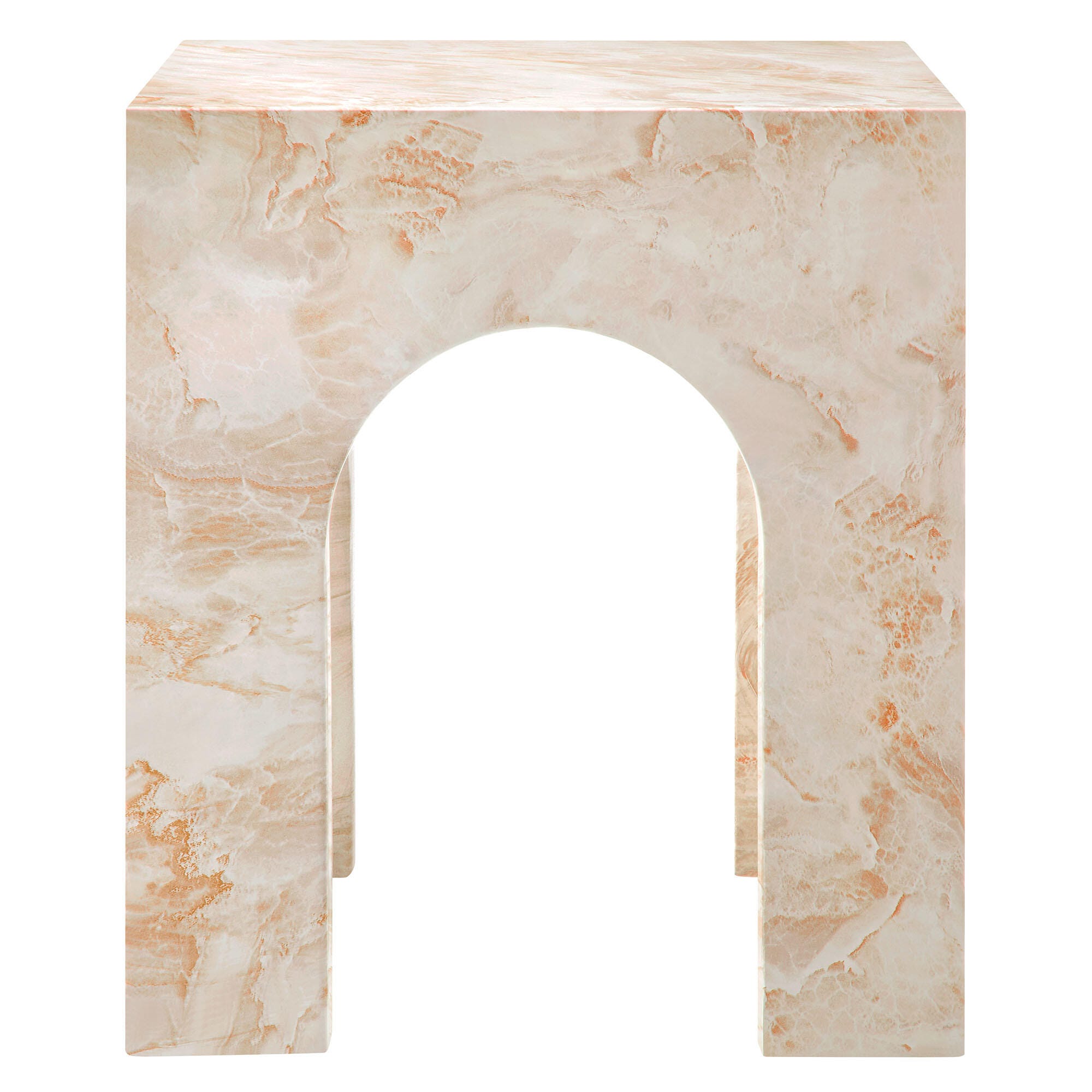 Modway Valen Outdoor Side Table, Honey, large