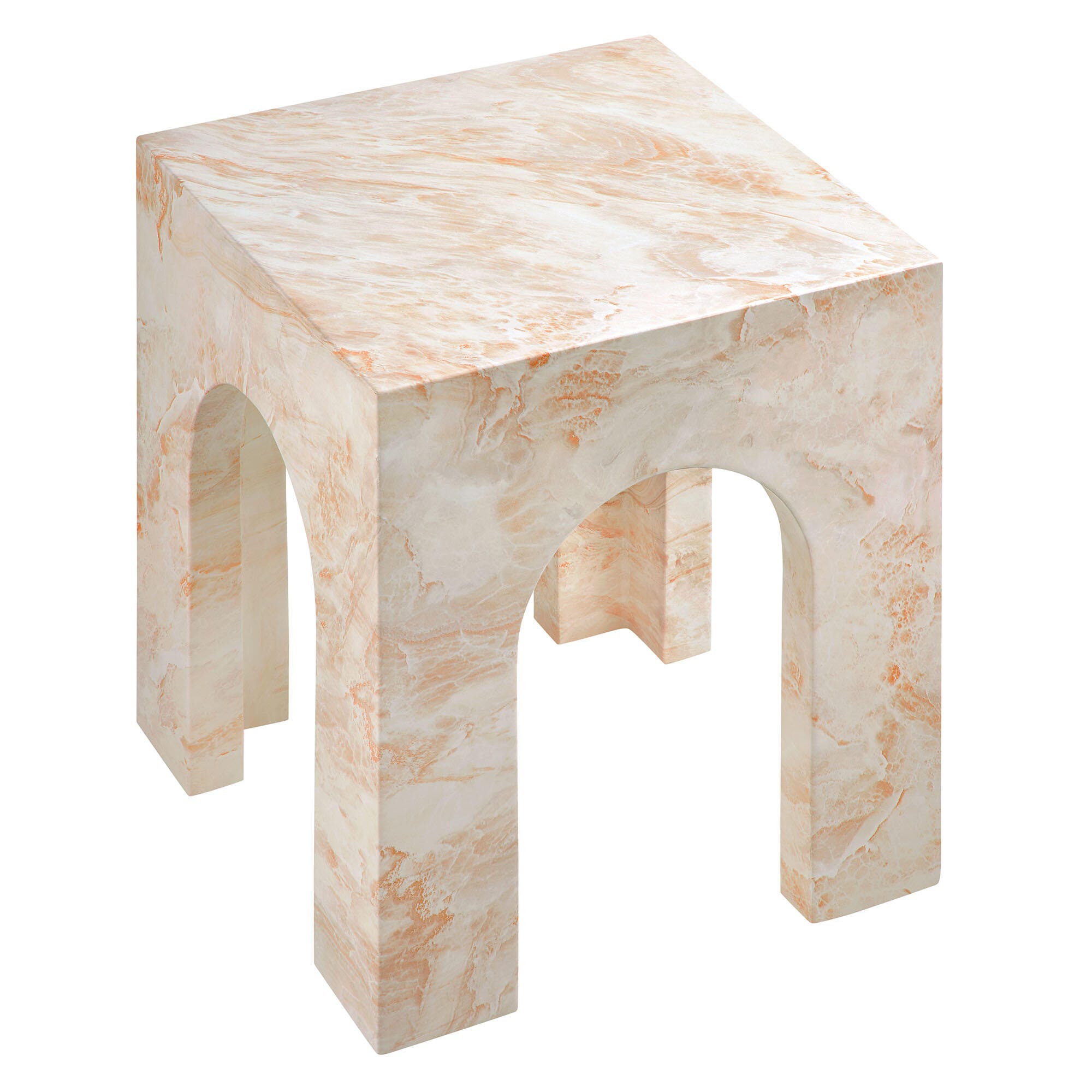 Modway Valen Outdoor Side Table, Honey, large