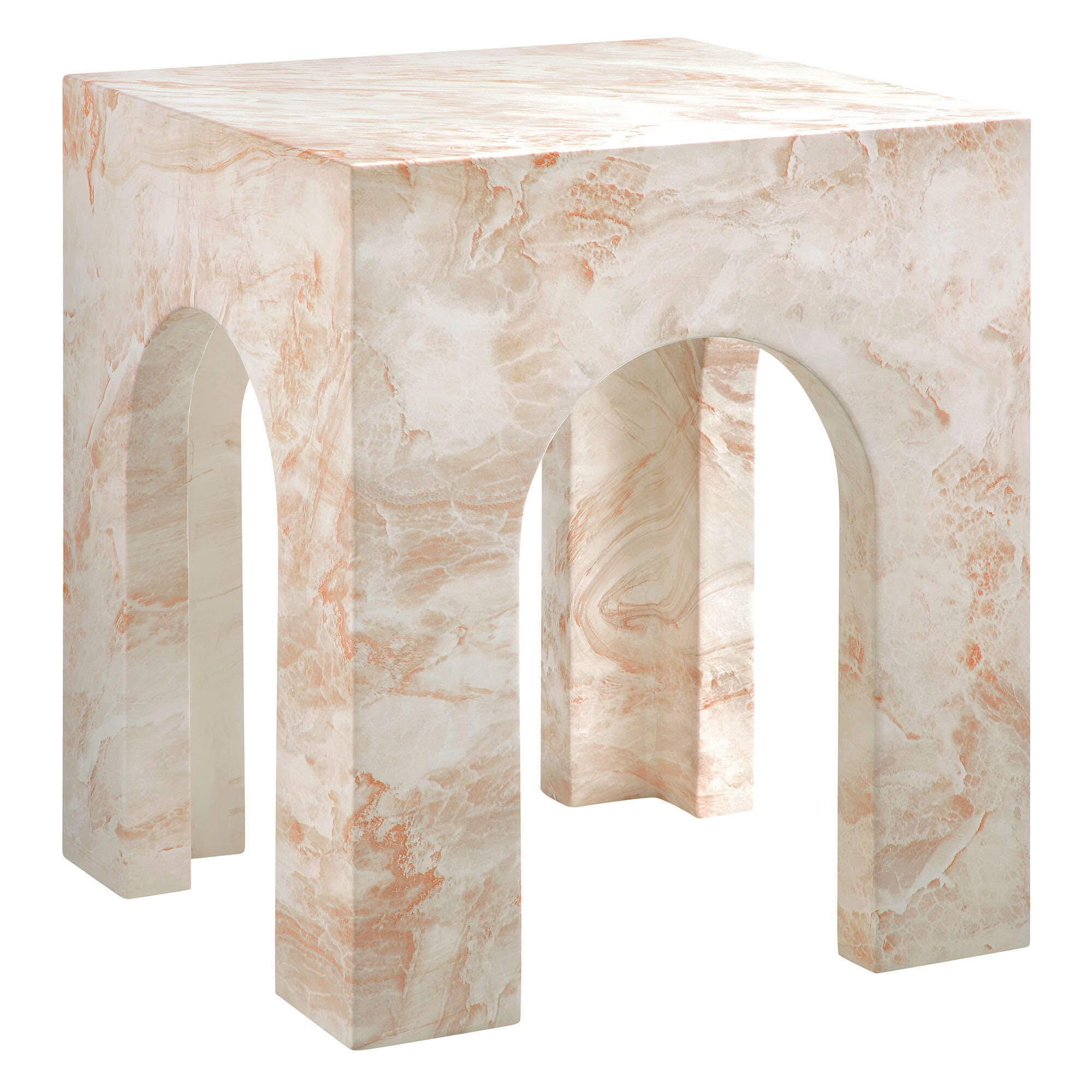 Modway Valen Outdoor Side Table, Honey, large