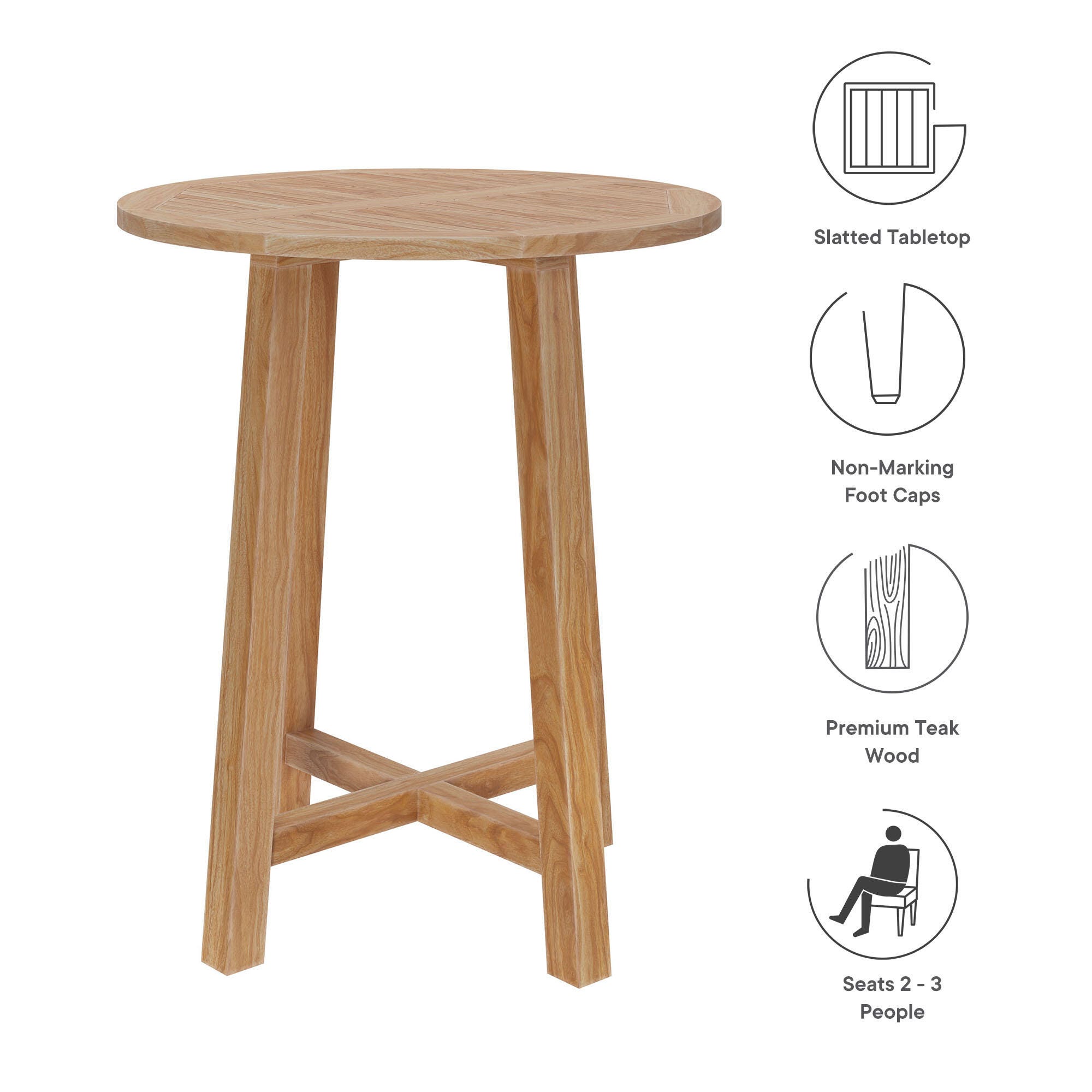 Modway Wellspring Outdoor Bar Table, , large