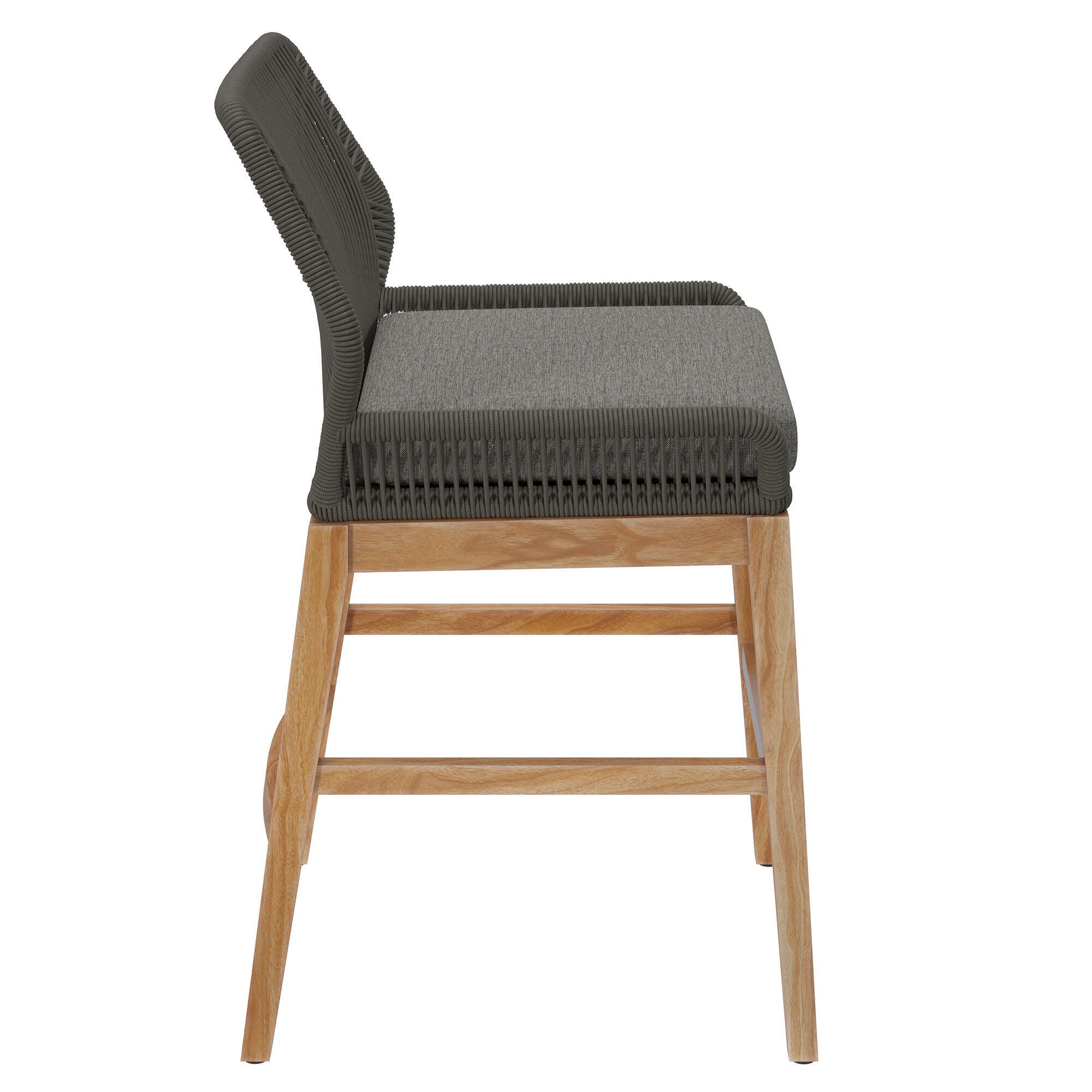 Modway Wellspring Outdoor Counter Stool, Gray, large