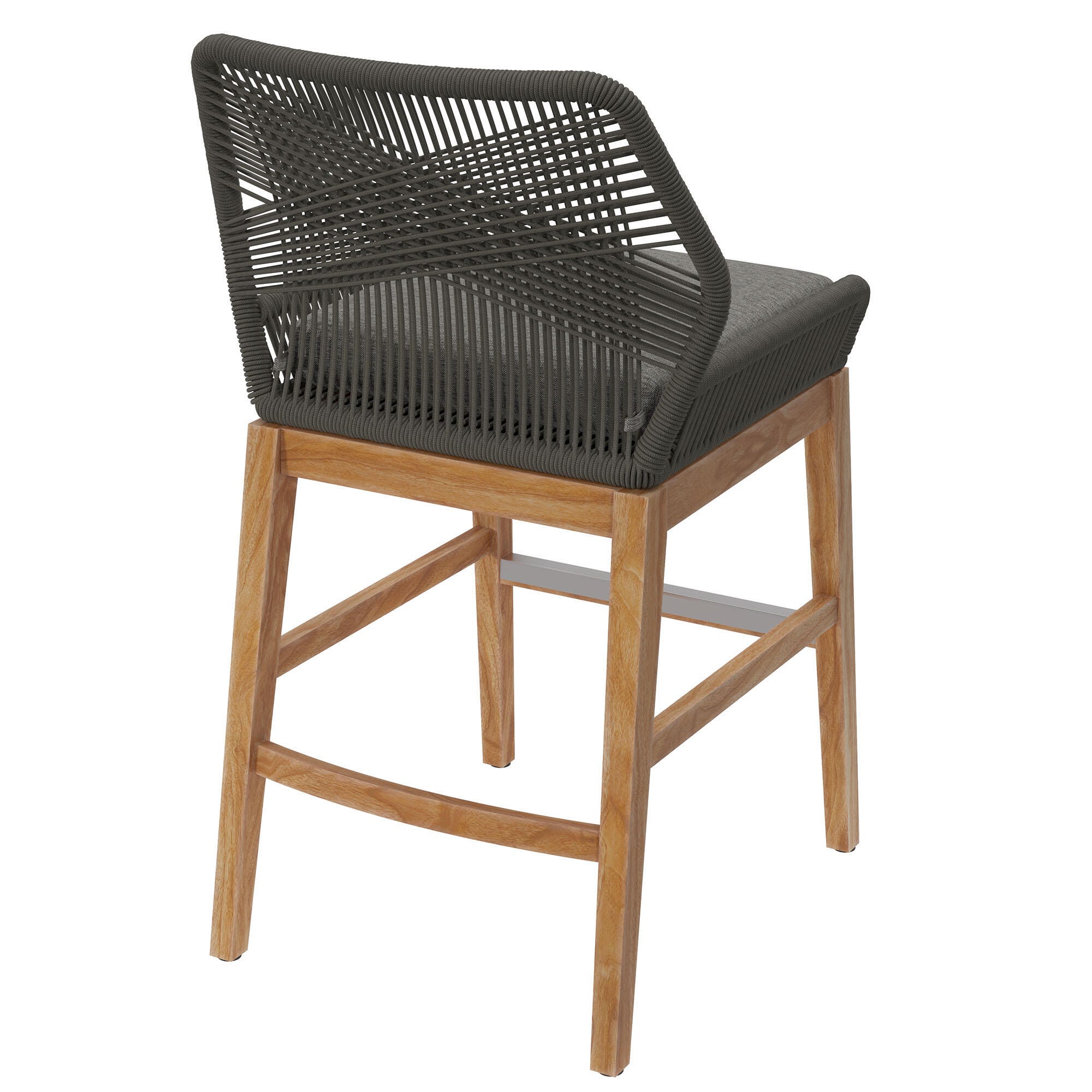 Modway Wellspring Outdoor Counter Stool, Gray, large