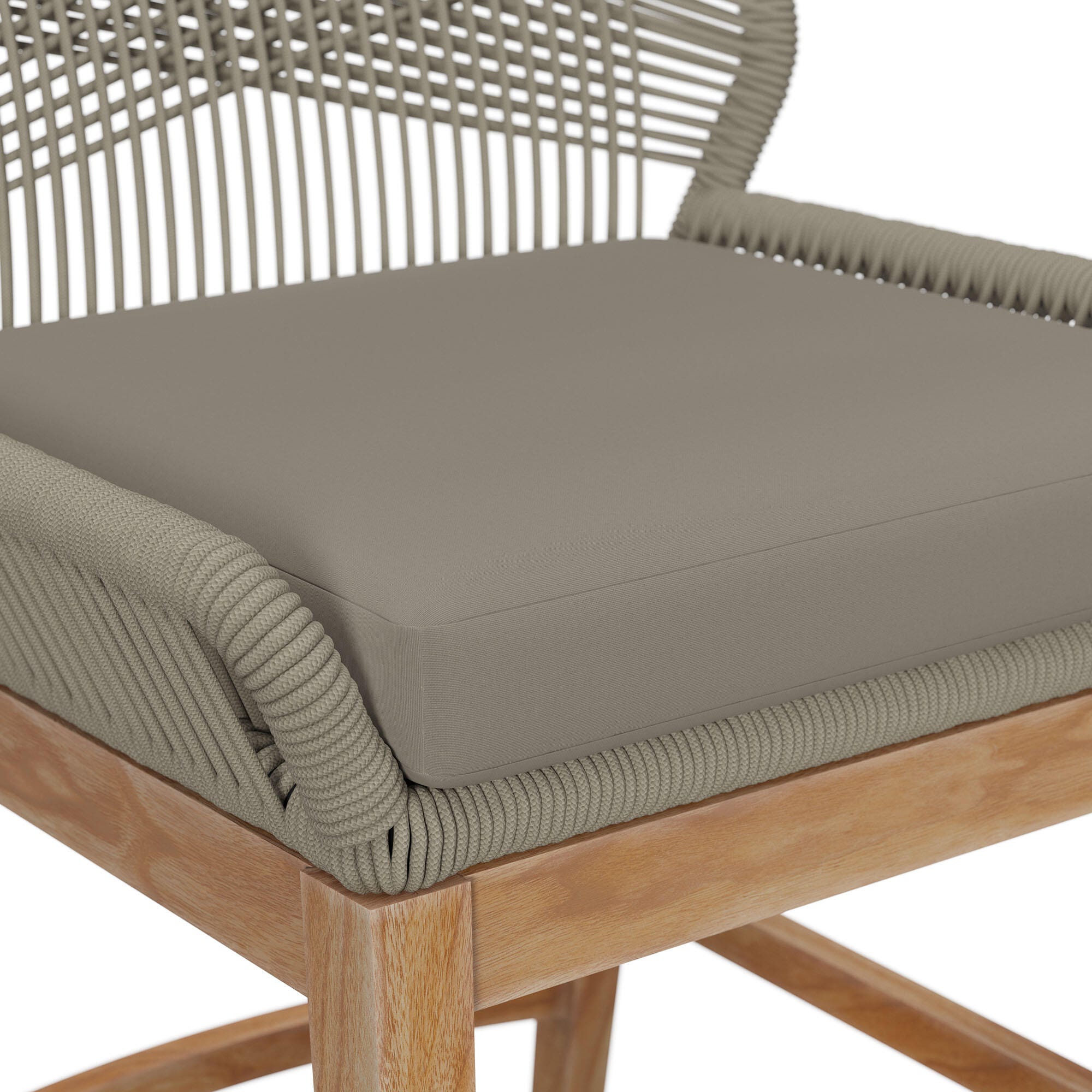 Modway Wellspring Outdoor Counter Stool, Greige, large