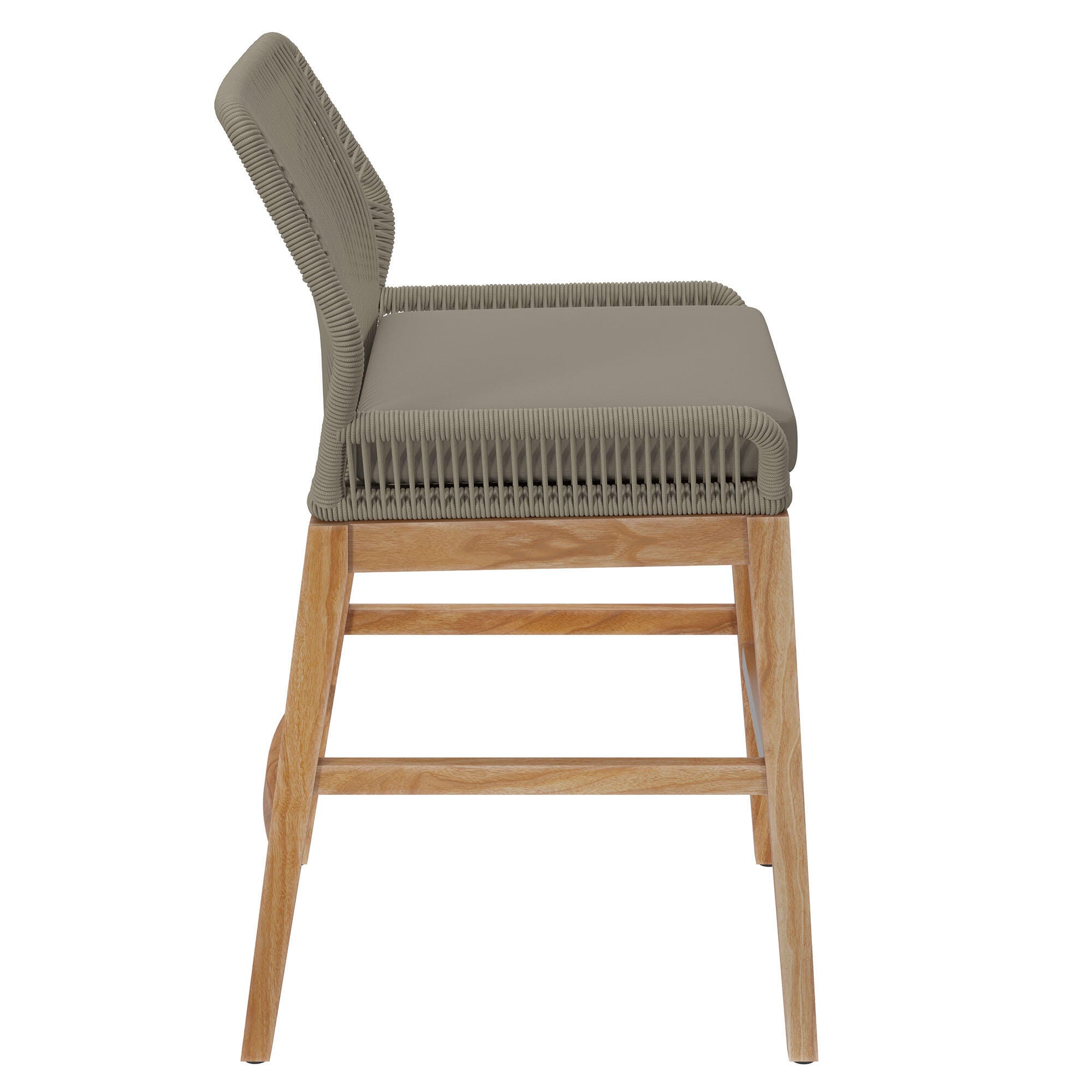 Modway Wellspring Outdoor Counter Stool, Greige, large